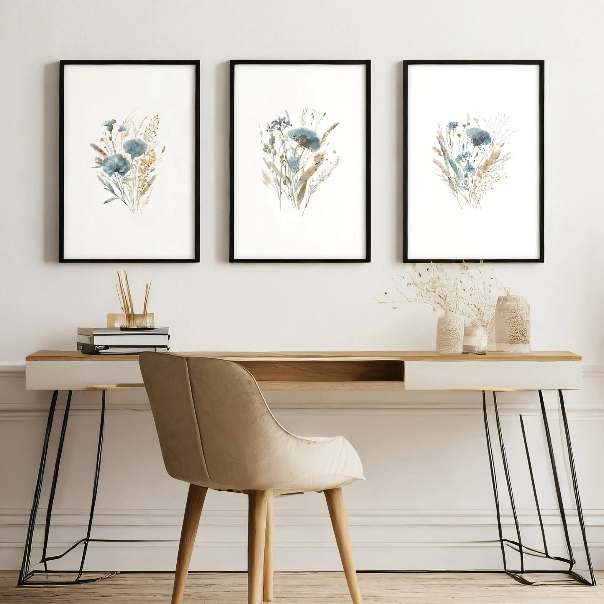 Wall Art Sets | Set of 3 Botanical Wall art Prints - Image 2