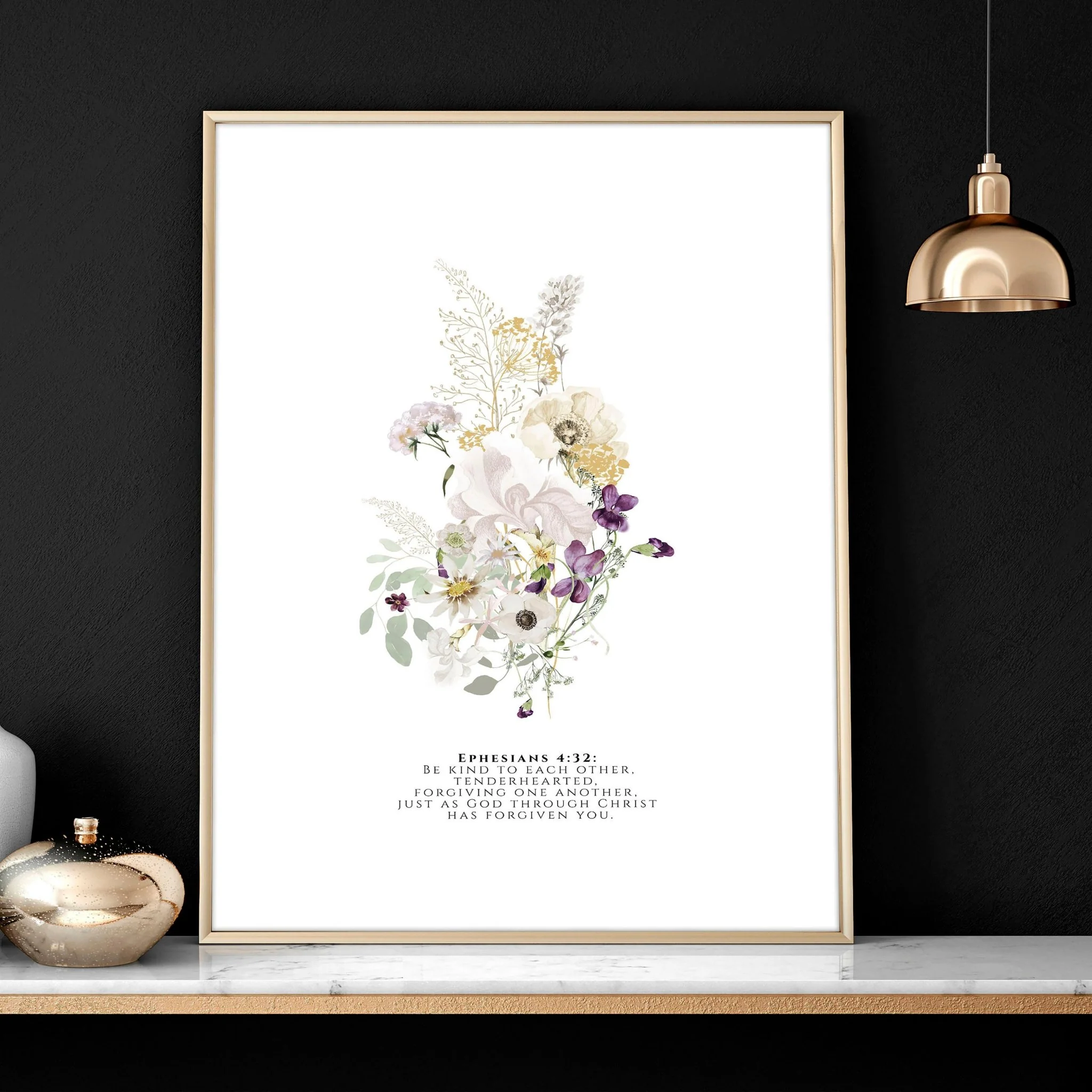 Wall art with bible verses | set of 3 framed wall art prints - Image 4
