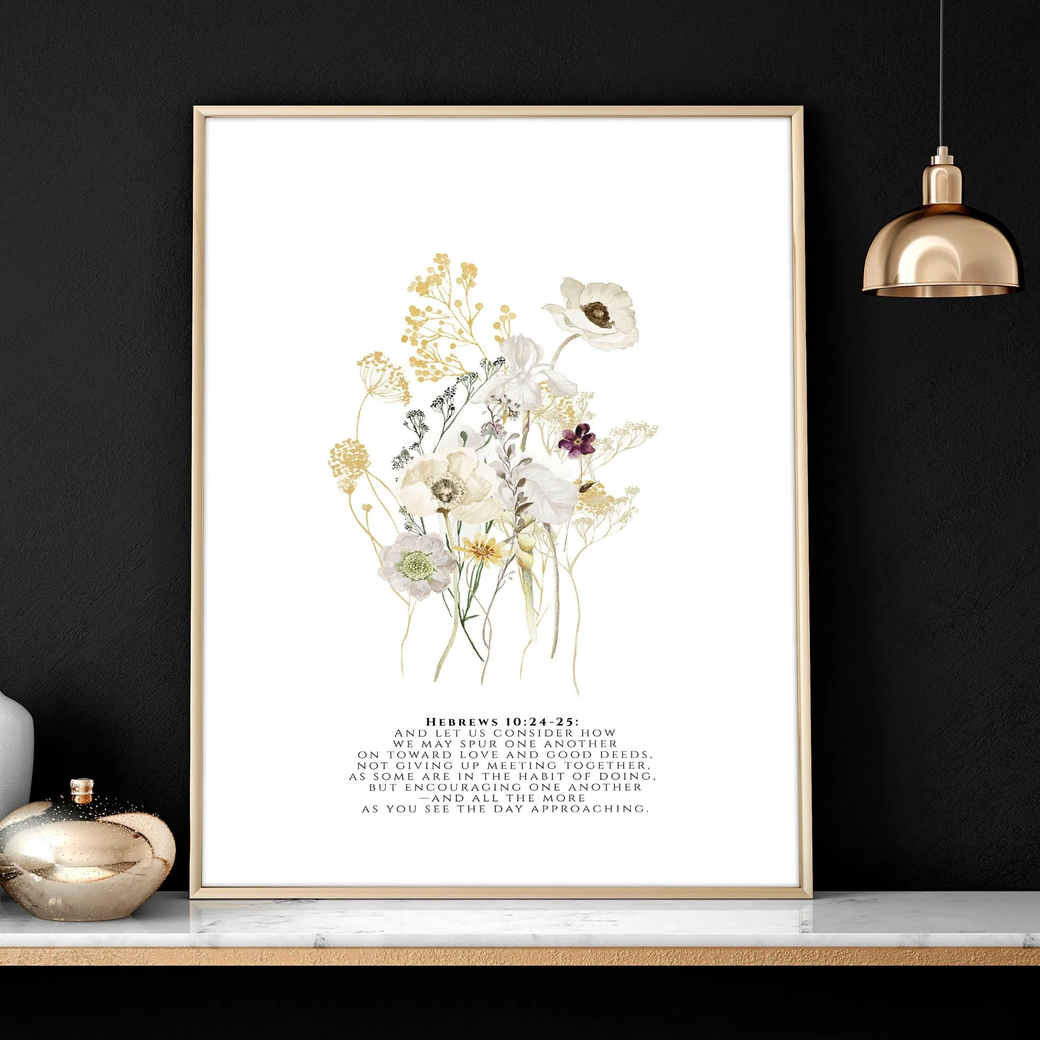 Wall art with bible verses | set of 3 framed wall art prints - Image 5