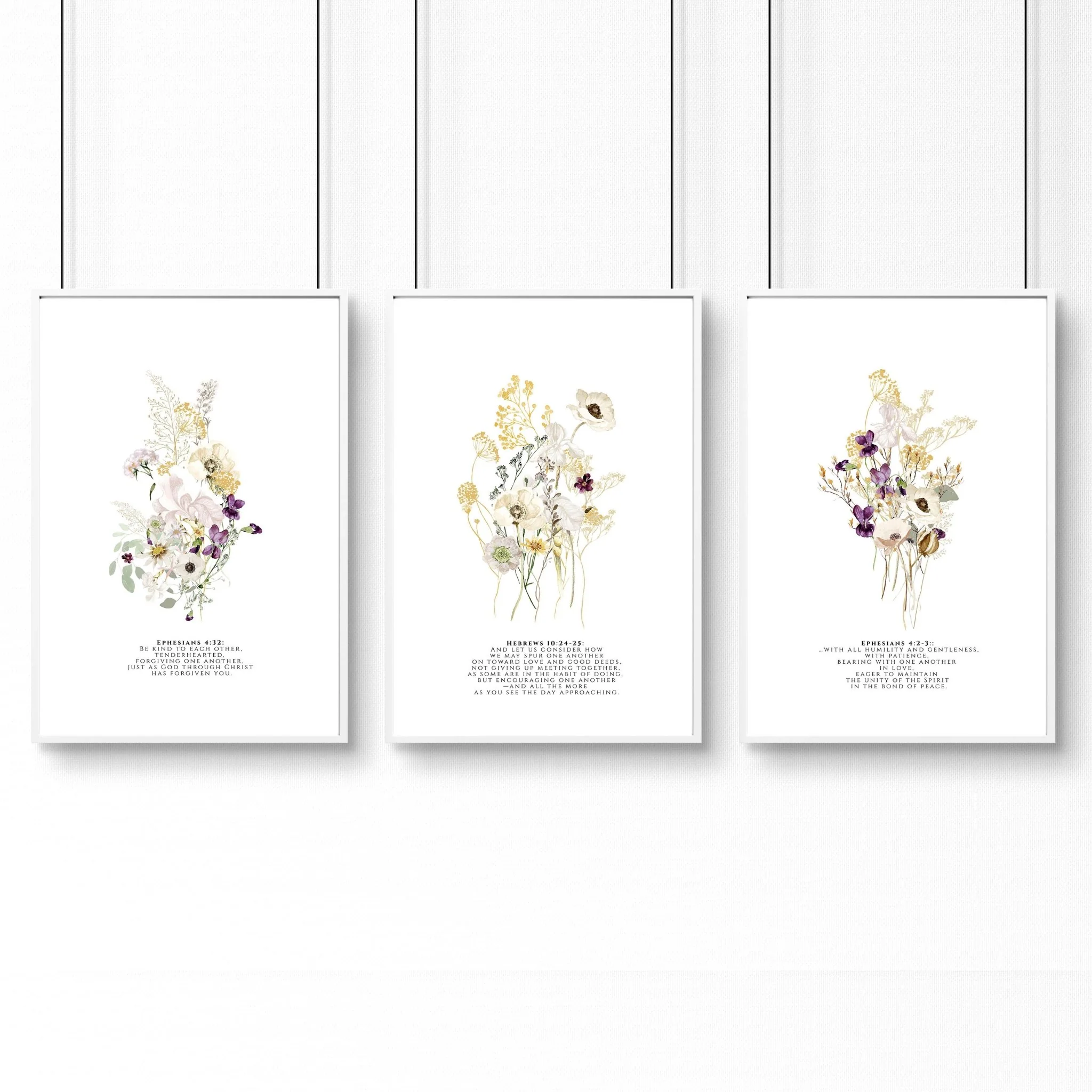 Wall art with bible verses | set of 3 framed wall art prints - Image 7