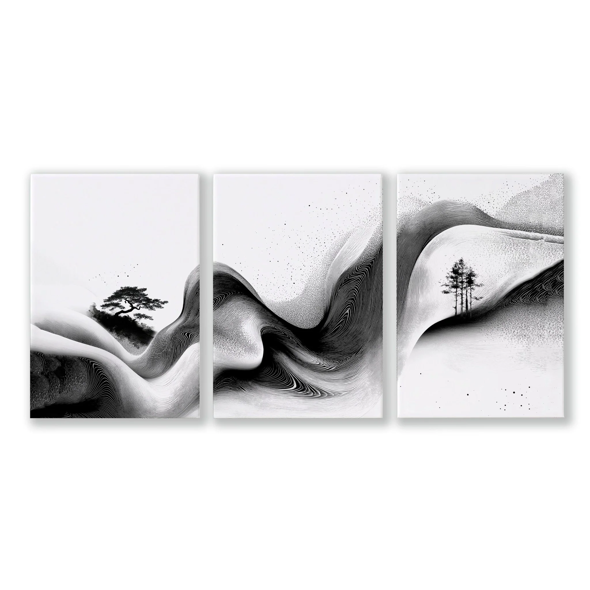 Wall Canvas Art | Set of 3 Asian Inspired Wall art Prints - Image 14