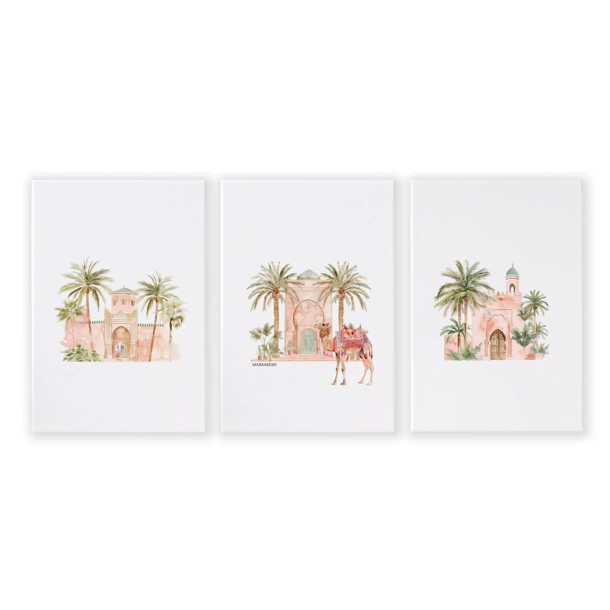 Wall Canvas Living Room | Set of 3 Moroccan Inspired Wall art Prints - Image 16
