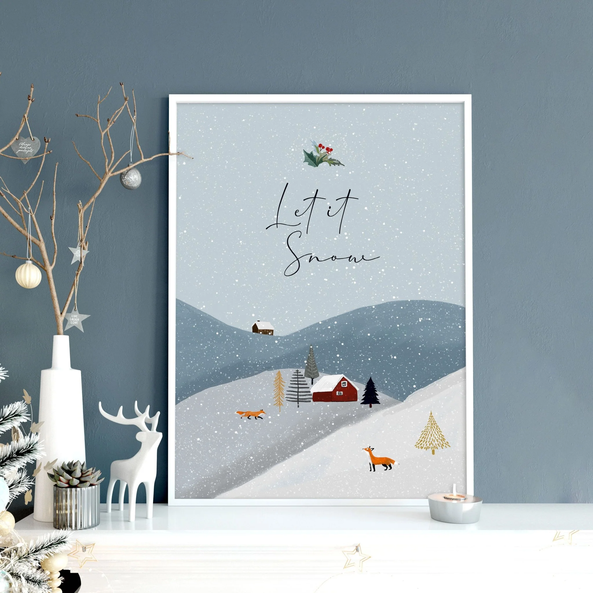 Christmas decor for wall | wall art print - Image 3