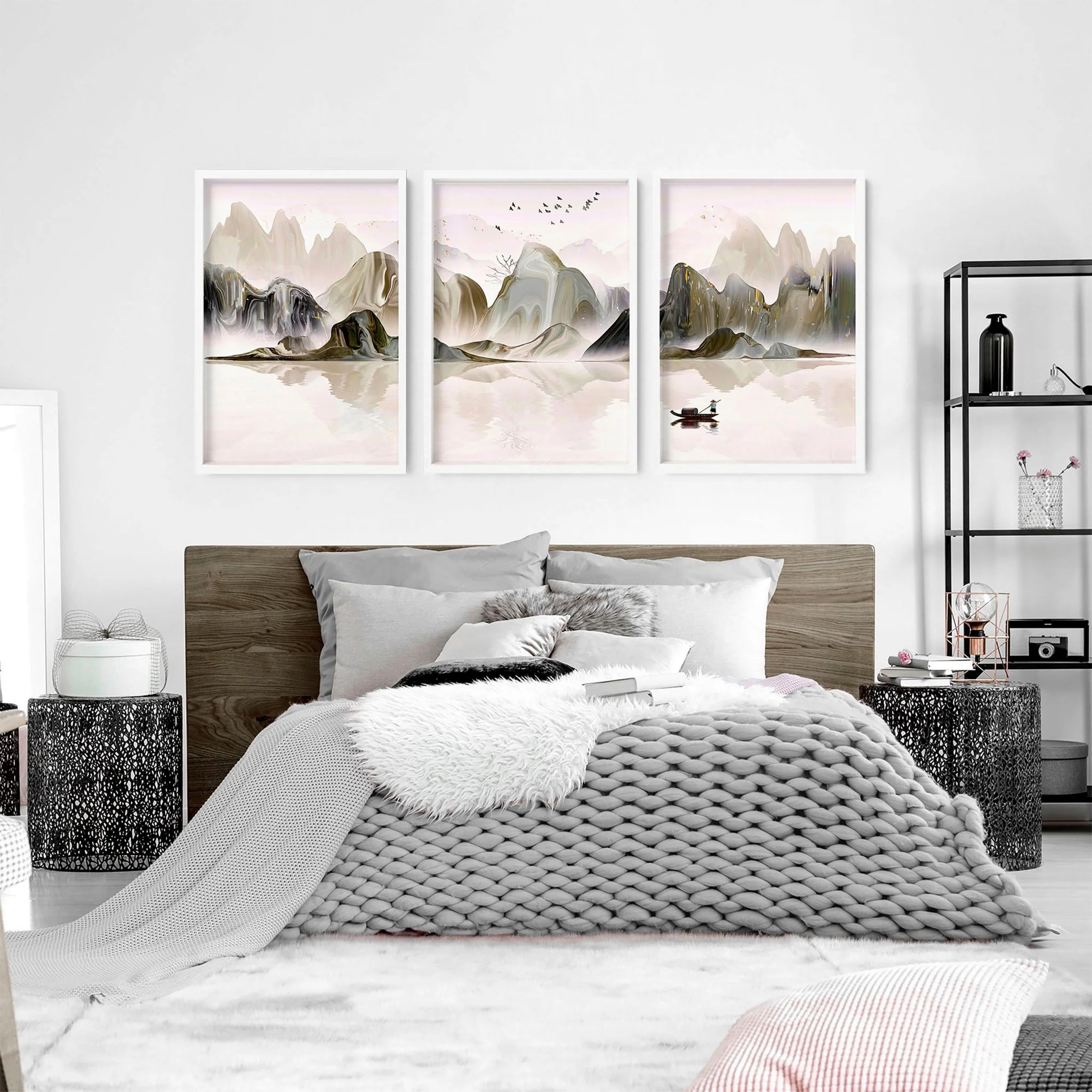 Wall decor bedroom | set of 3 wall art prints - Image 2