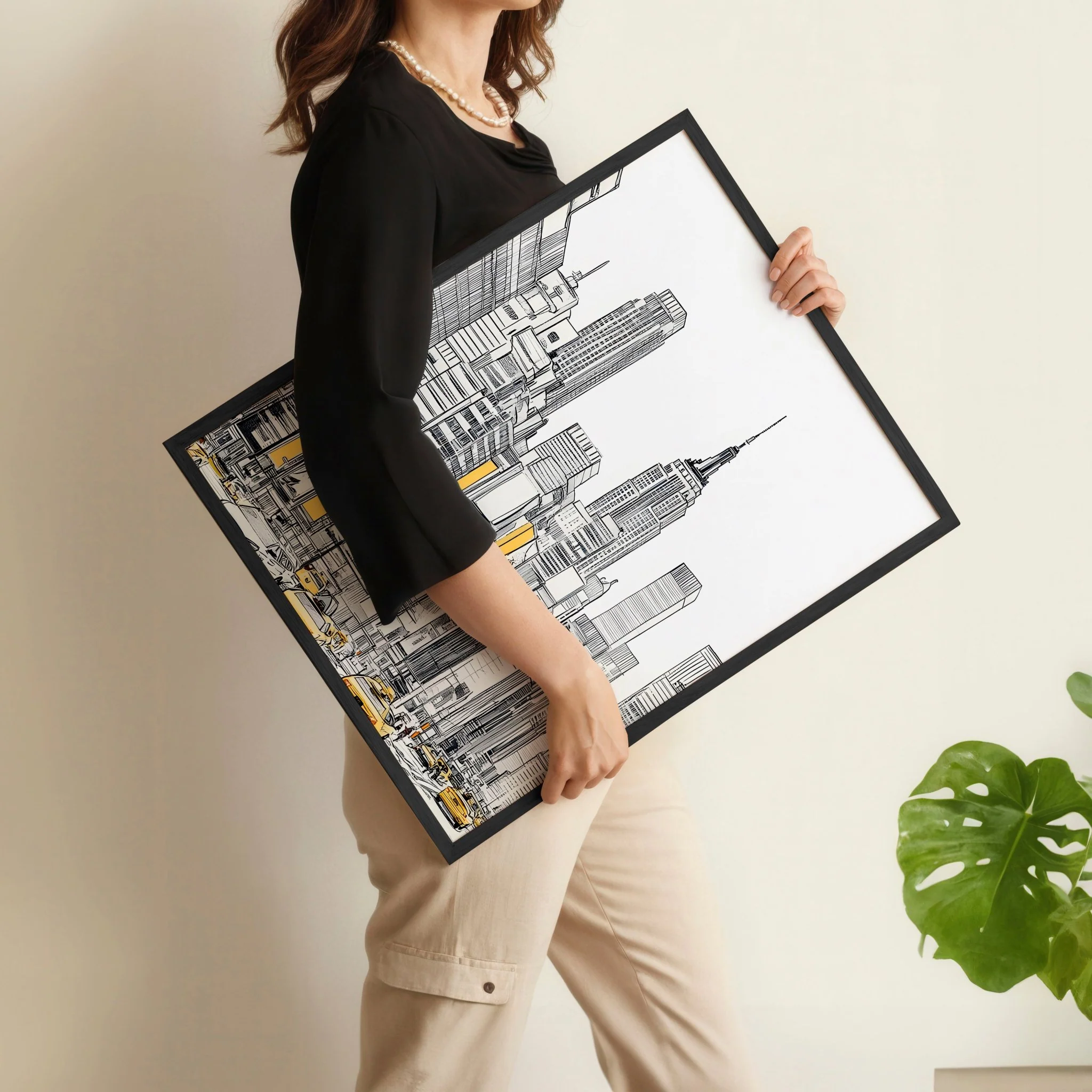 Wall Decor For Hallway | Set of 2 Urban Skyscrapers Wall art Prints - Image 11