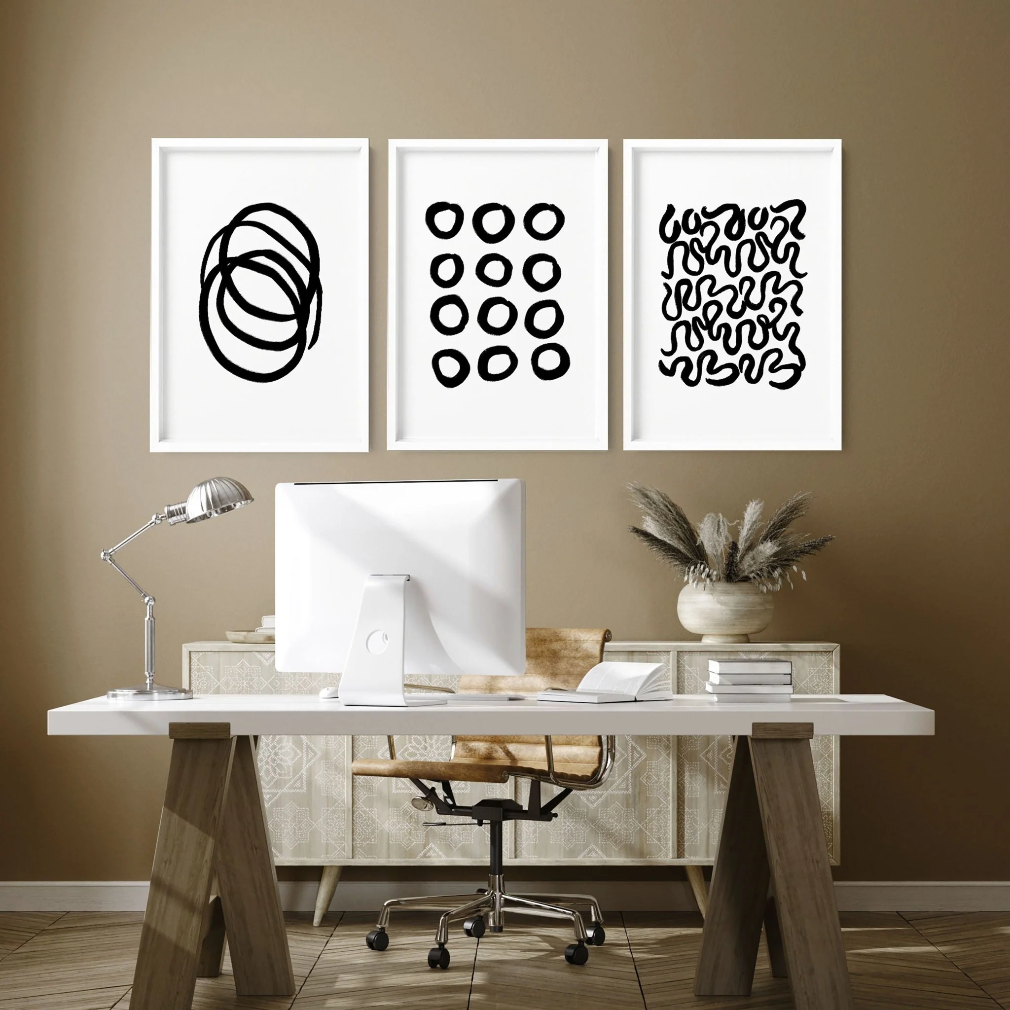 Wall Decoration For Home Office | Set of 3 wall art prints - Image 4