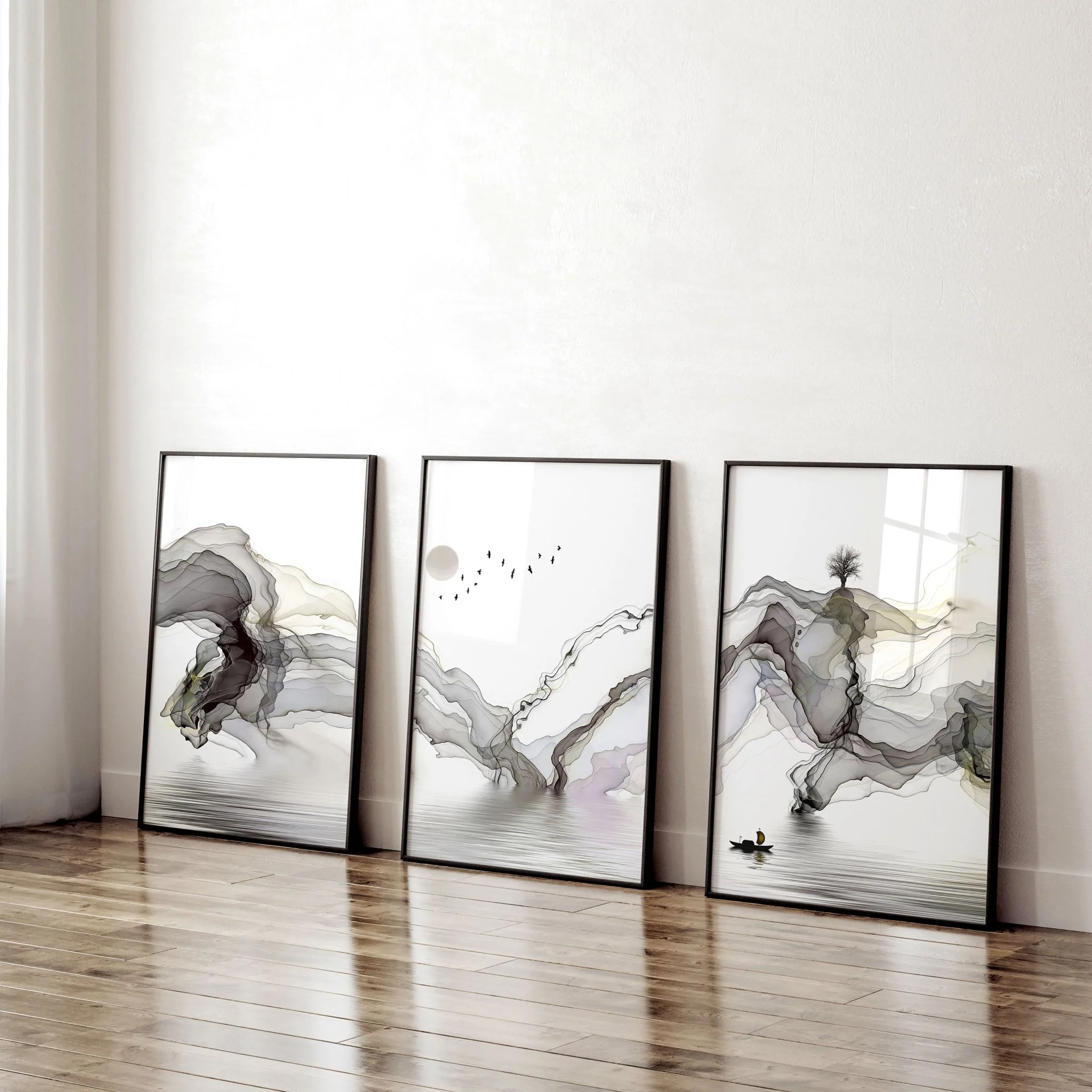 Wall Decoration Ideas For Office | Set of 3 wall art prints - Image 4