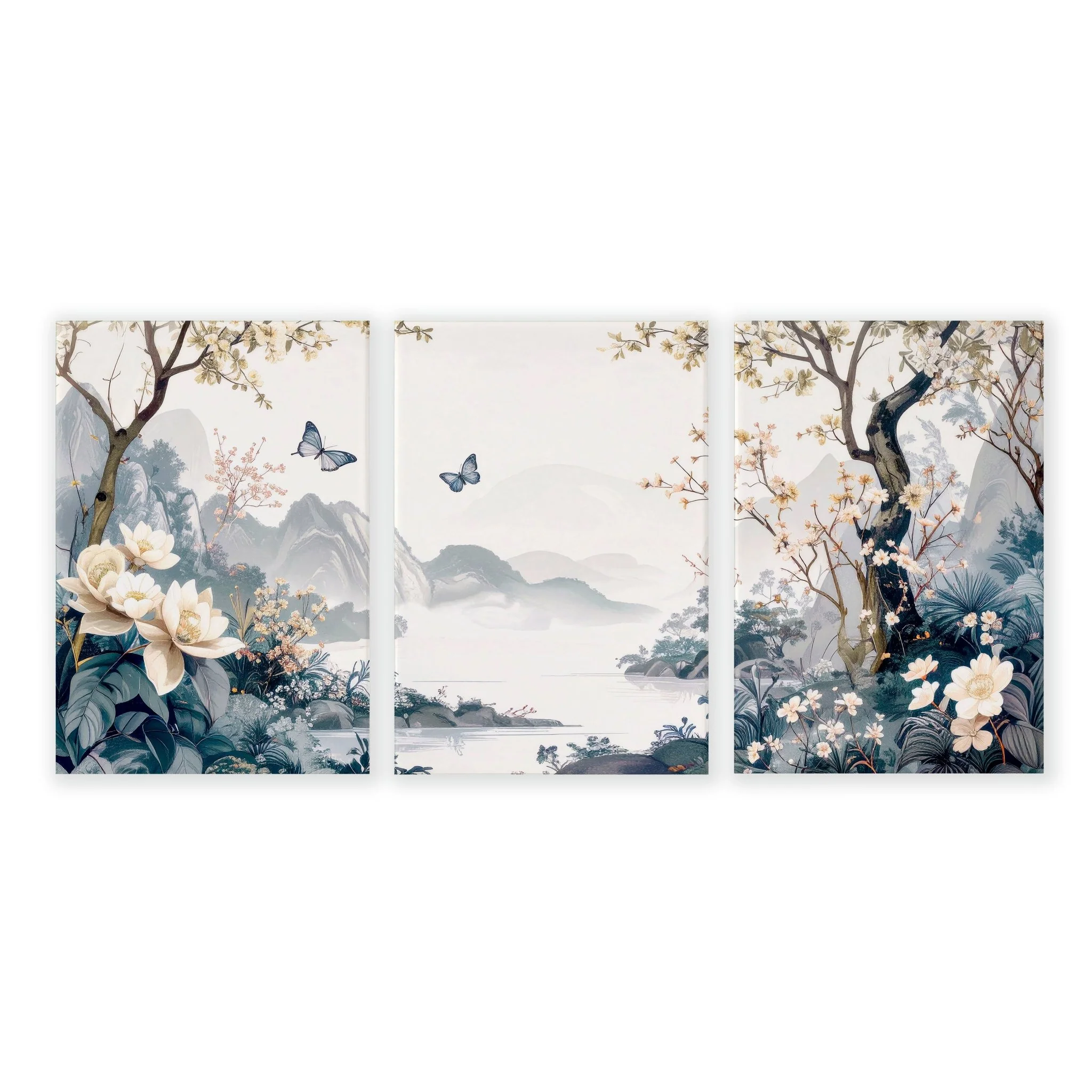 Wall Framed Art | Set of 3 Chinoiserie Wall art Prints - Image 16