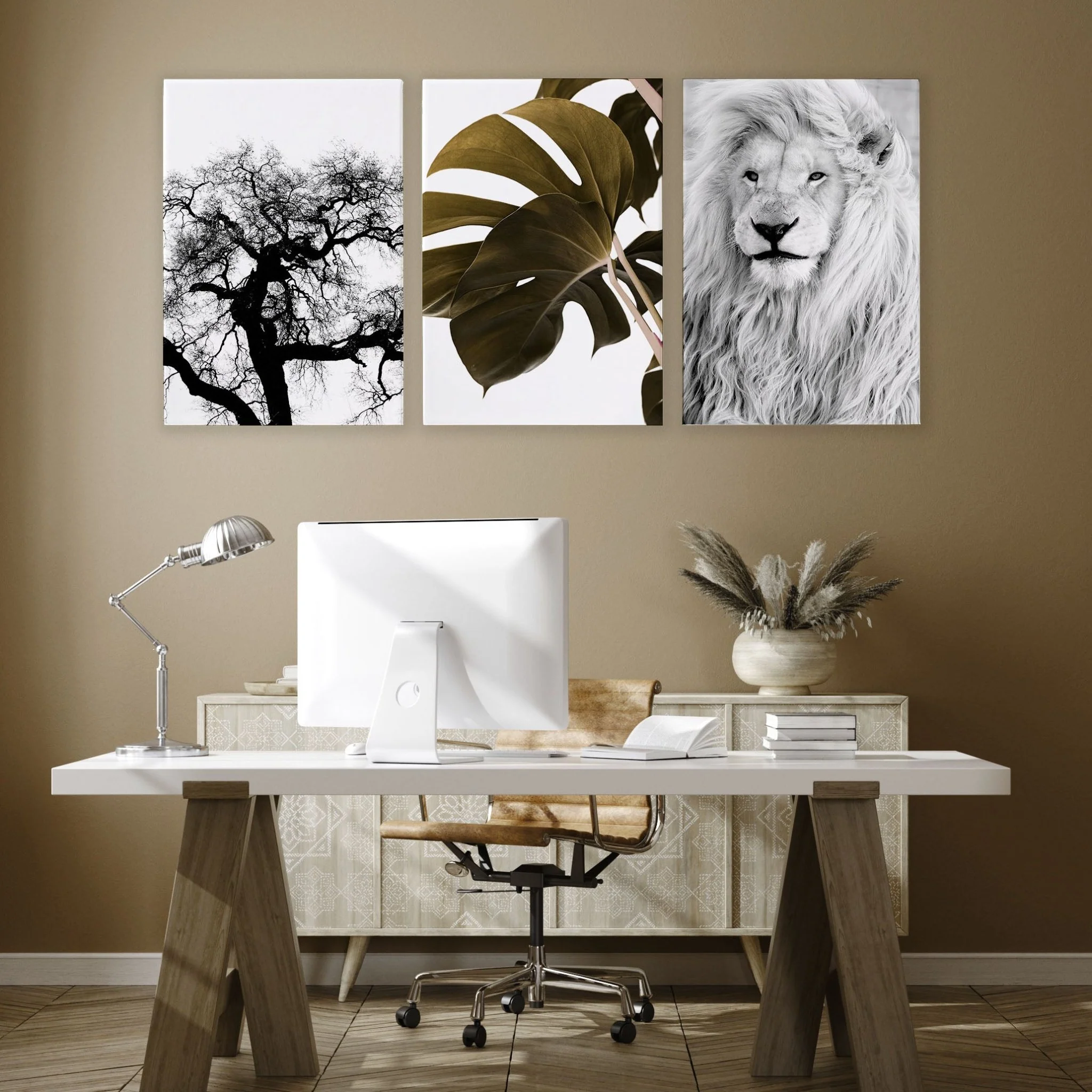 Wall Hanging Art | Set of 3 African Wildlife Wall art Prints - Image 2