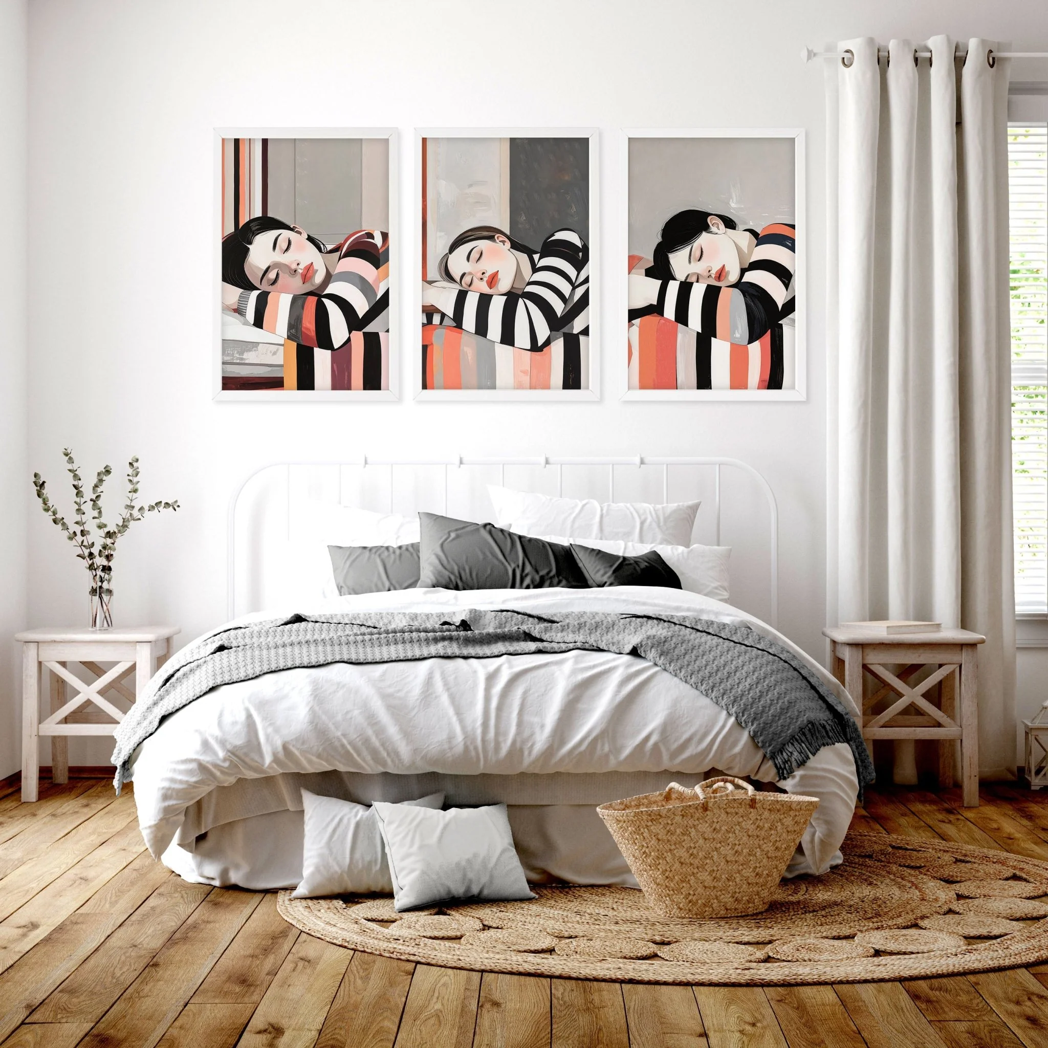 Wall Hanging For Bedroom decor| Set of 3 Women Art Prints
