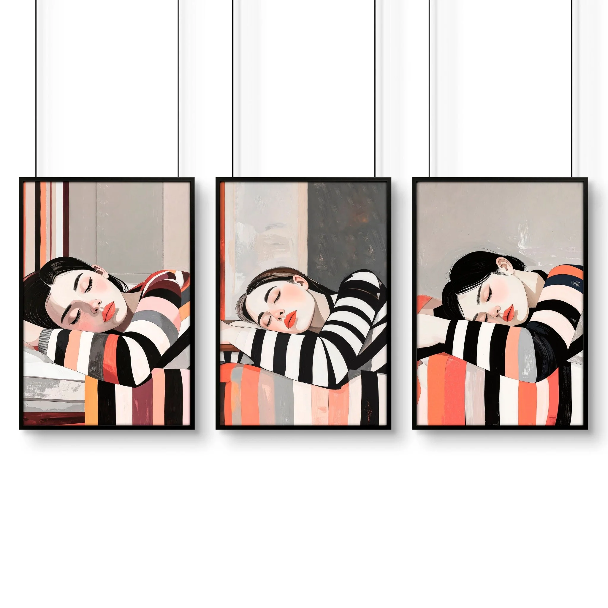 Wall Hanging For Bedroom decor| Set of 3 Women Art Prints - Image 10