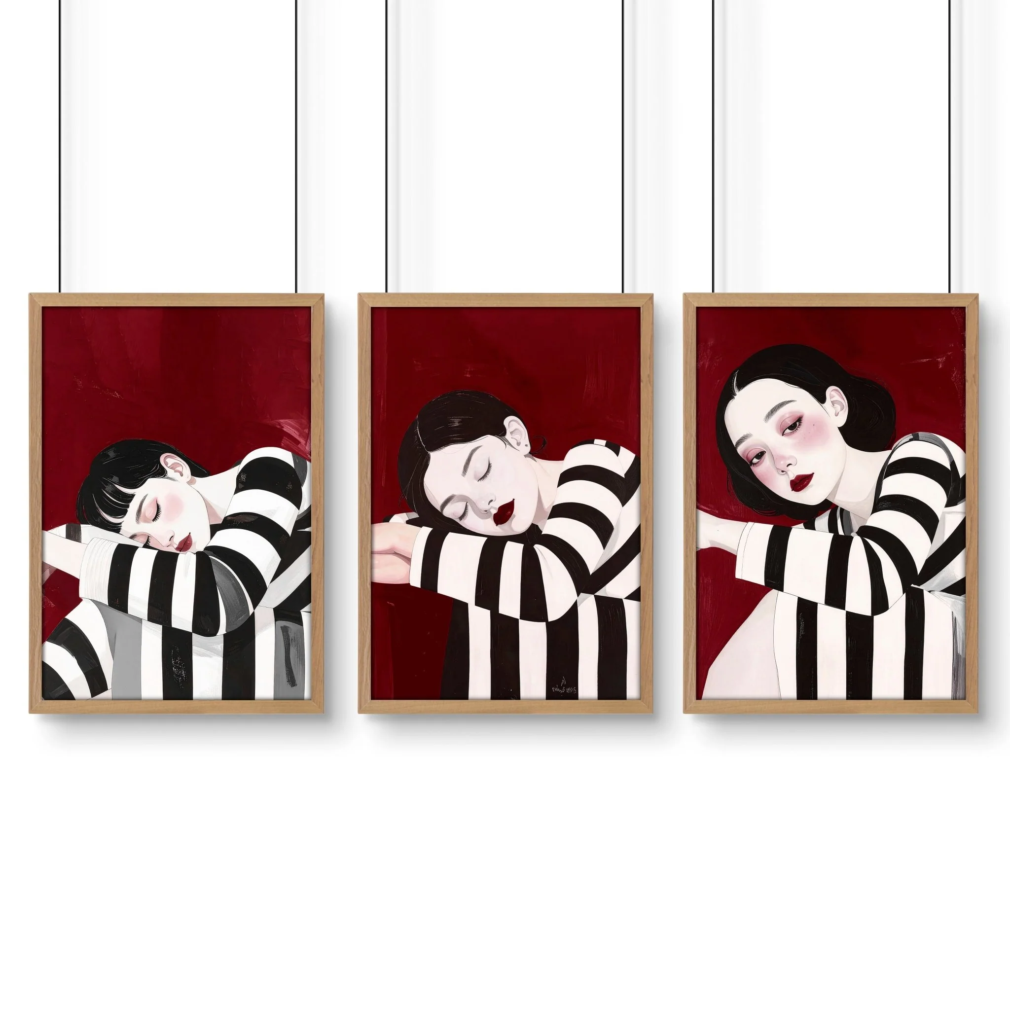 Wall Hangings For Bedroom | Set of 3 Women Art Prints - Image 11