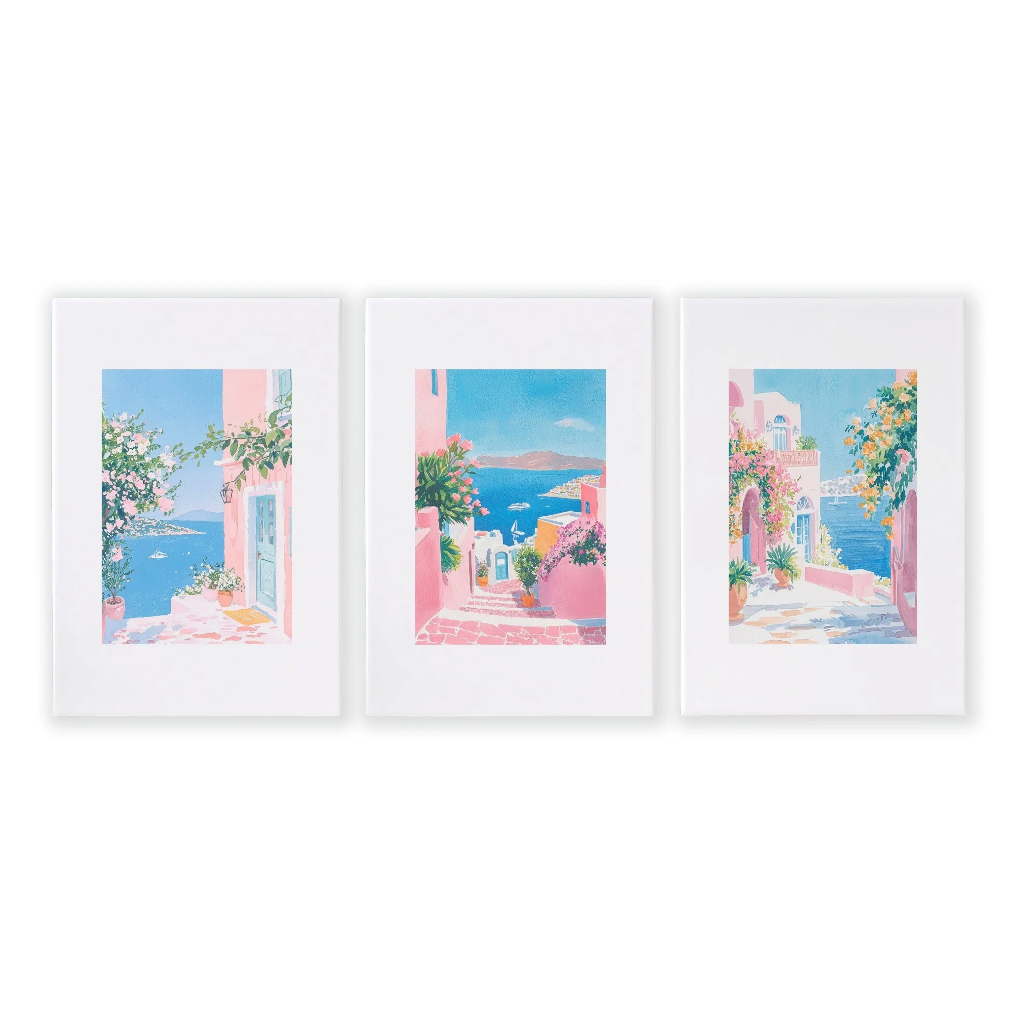 Wall Paintings In Living Room | Set of 3 Beach Decor Wall art Prints - Image 14