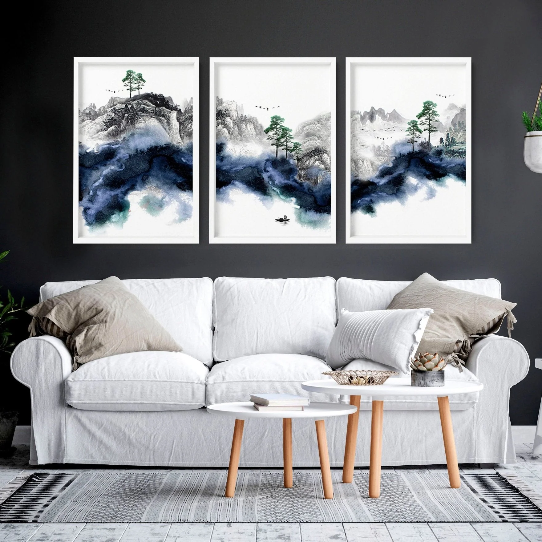 Wall picture for living room | set of 3 Japanese art prints - Image 3