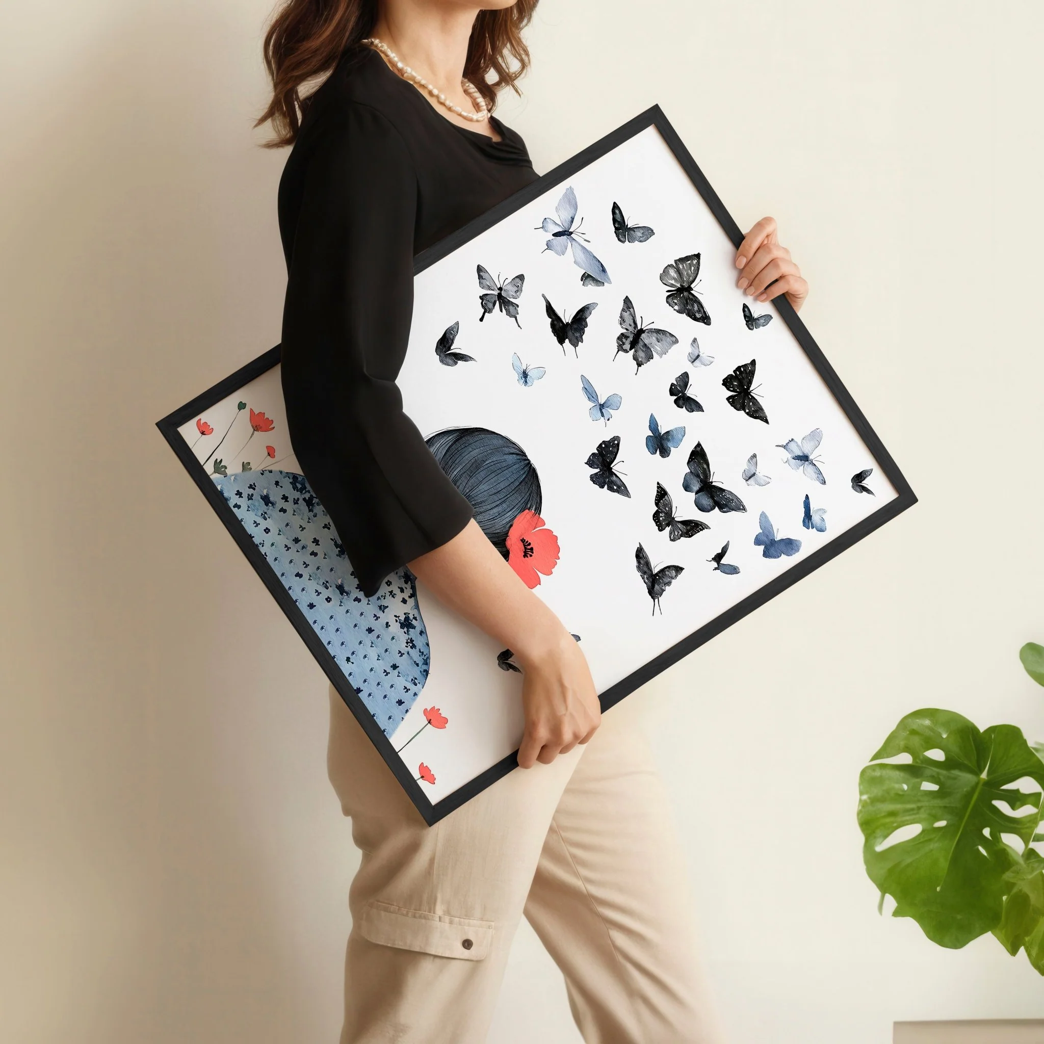 Wall Picture Gallery | Set of 3 Boho Women Wall art Prints - Image 9