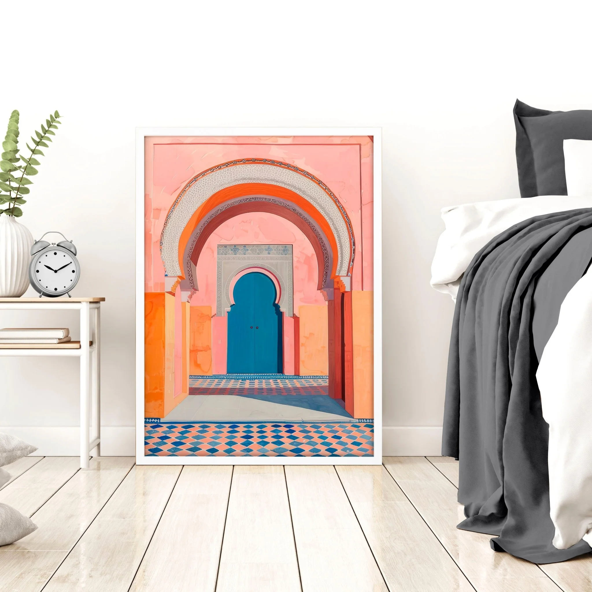 Wall Picture With Frame | Set of 3 Moroccan Inspired Wall art Prints - Image 8