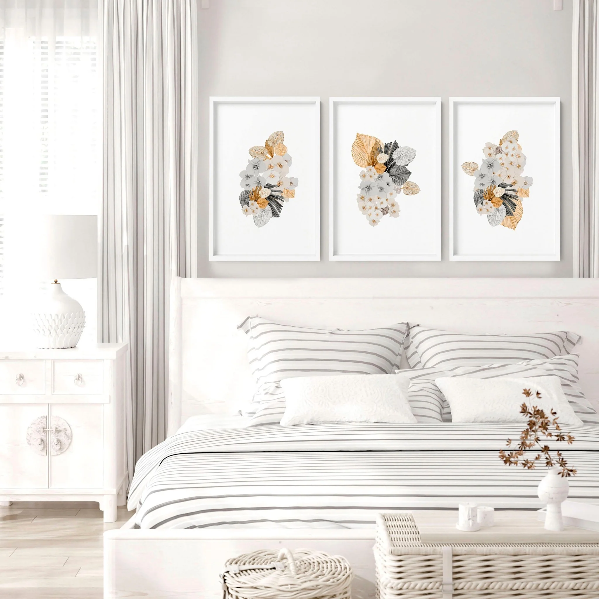 Wall pictures bedroom | set of 3 unique wall art - Image 2