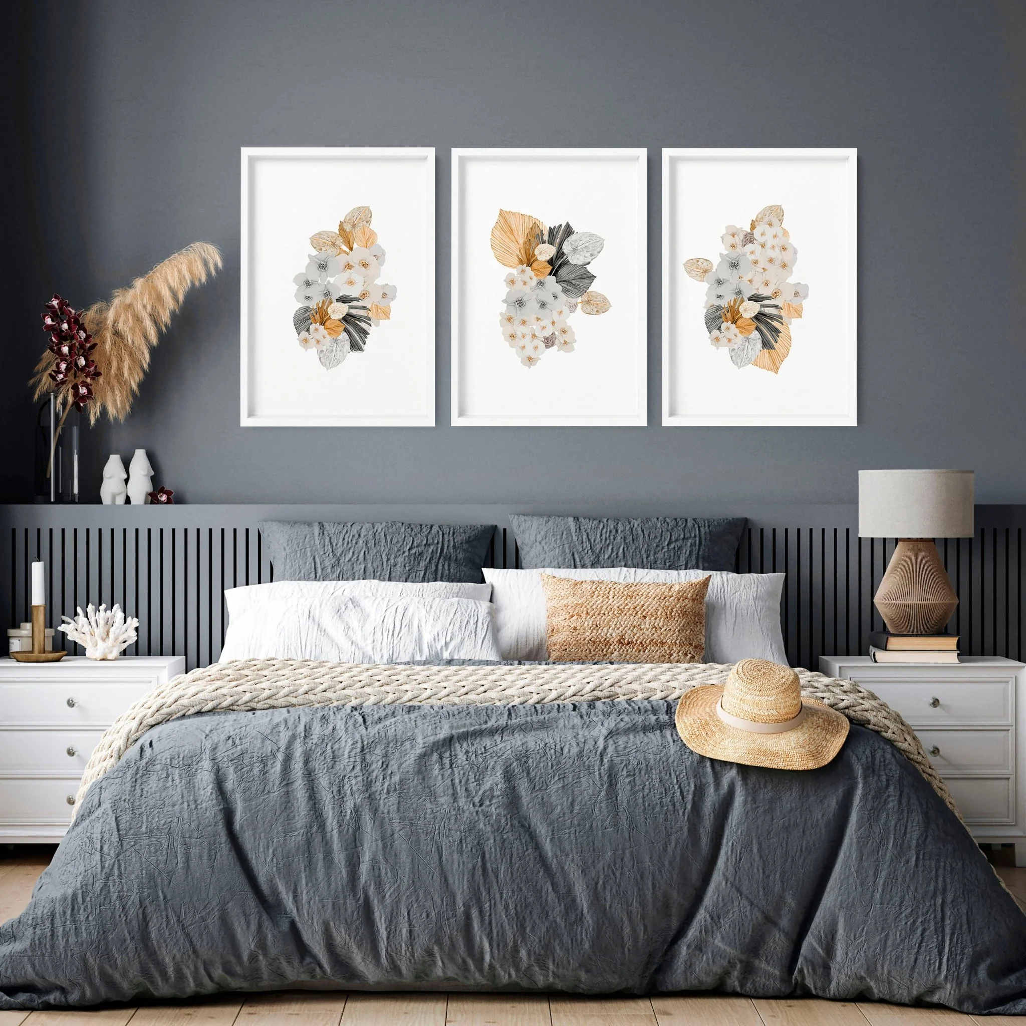 Wall pictures bedroom | set of 3 unique wall art - Image 6