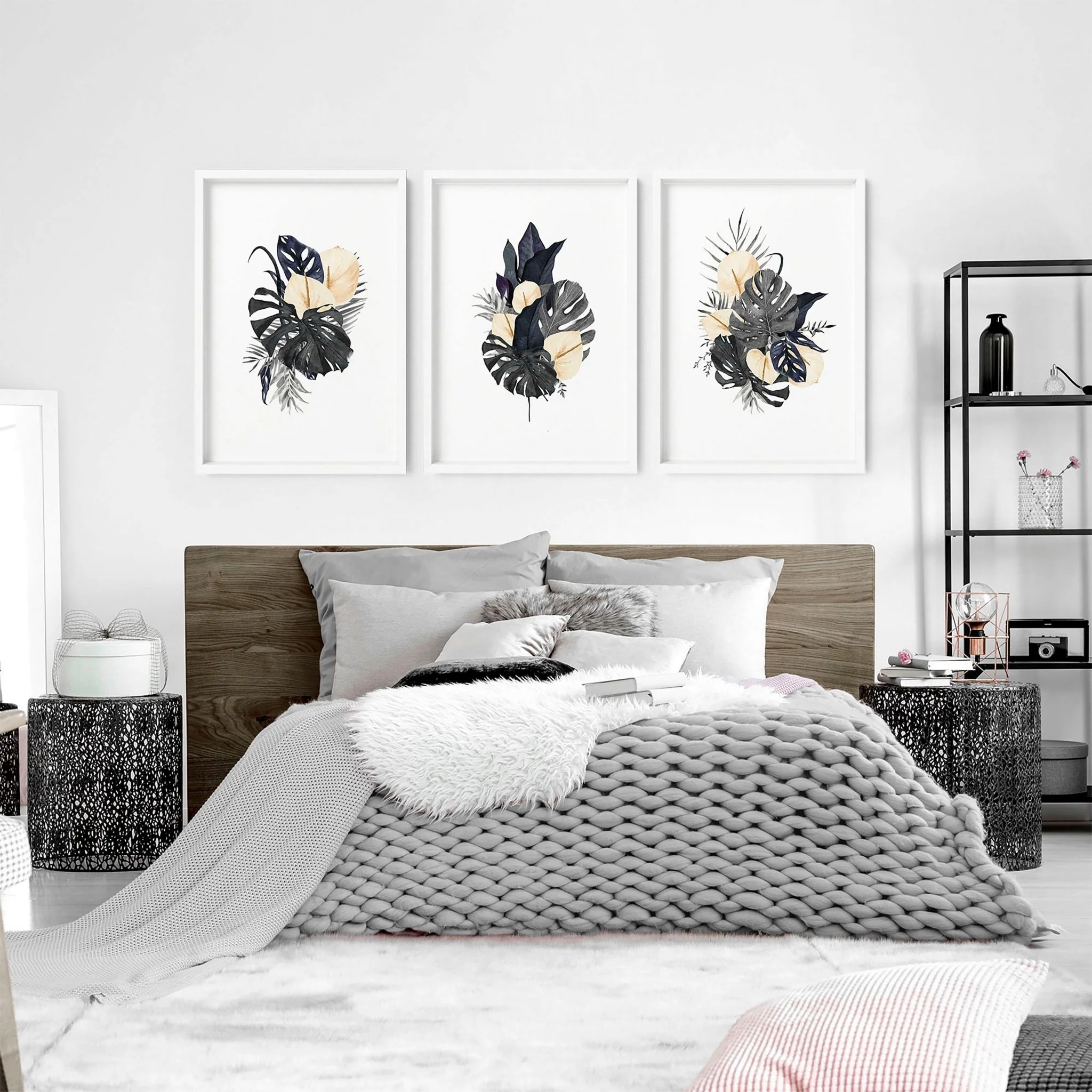 Wall pictures for bedroom | set of 3 framed wall art prints - Image 6
