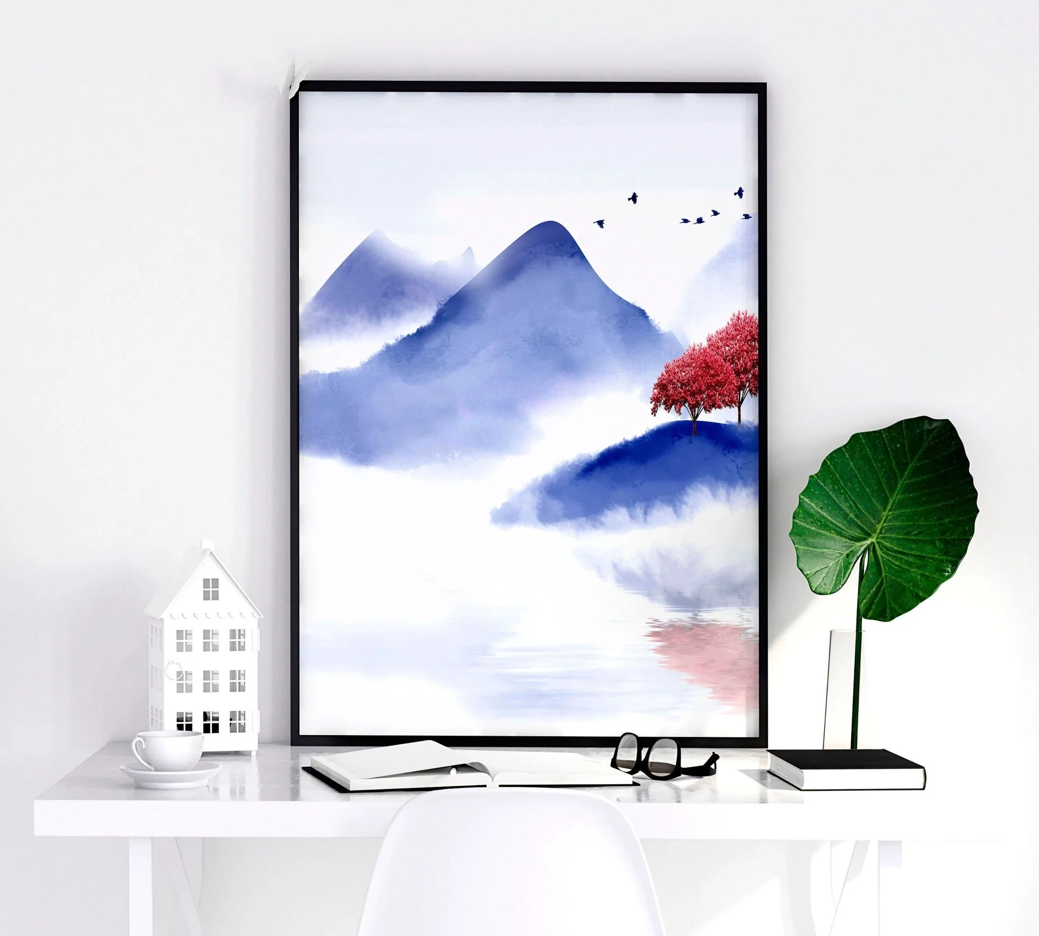 Wall pictures for living room | set of 3 Japanese wall art - Image 5