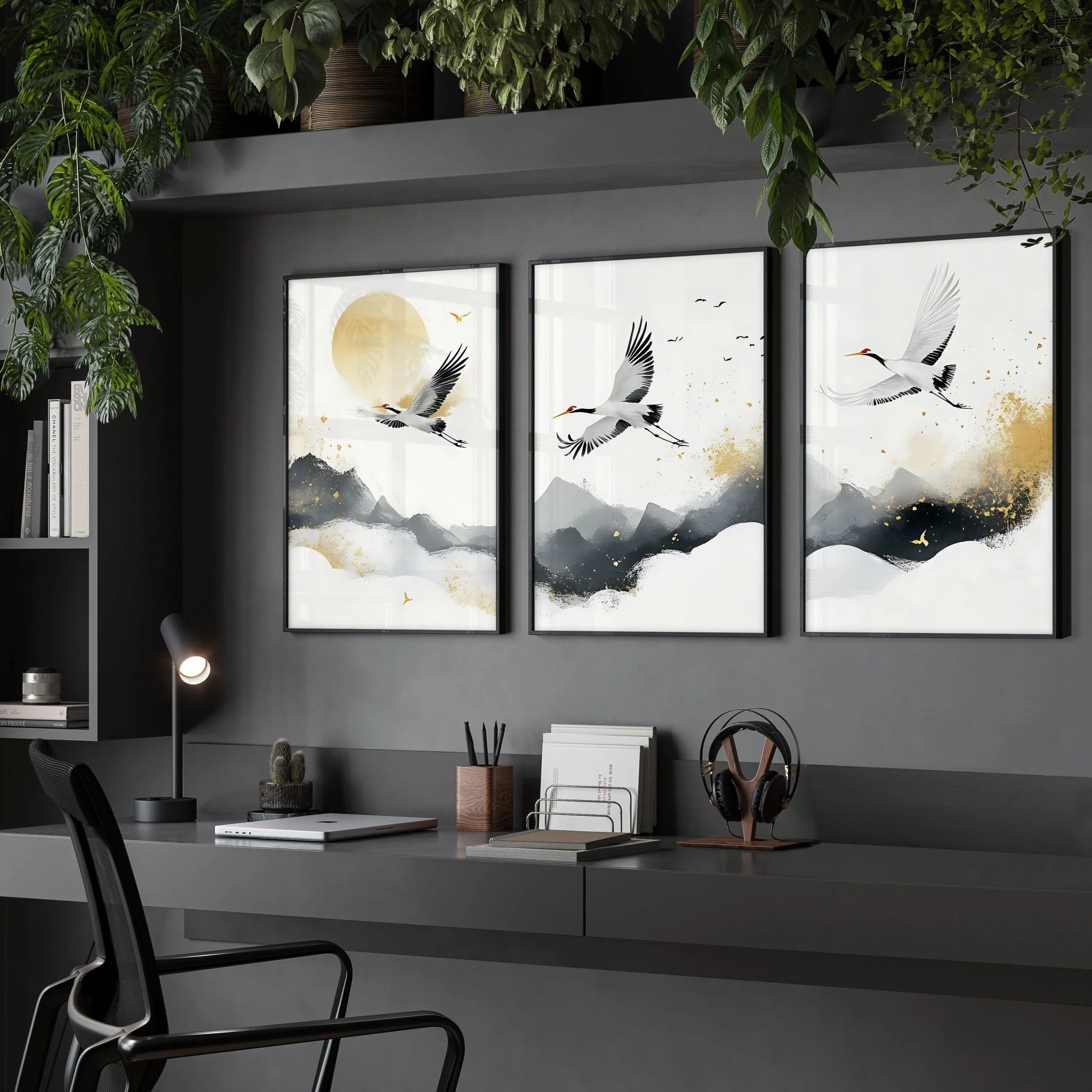 Wall Pictures Hanging | Set of 3 Asian Inspired Wall art Prints - Image 3