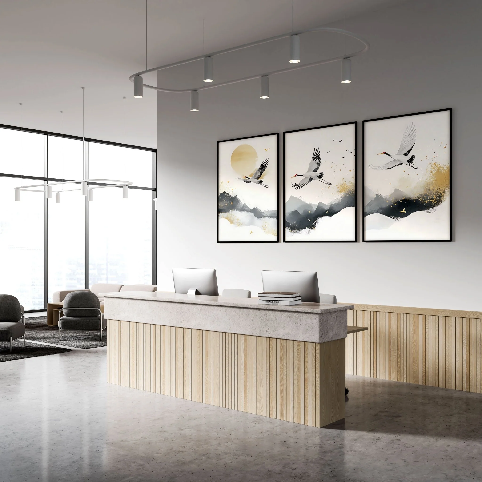 Wall Pictures Hanging | Set of 3 Asian Inspired Wall art Prints - Image 4
