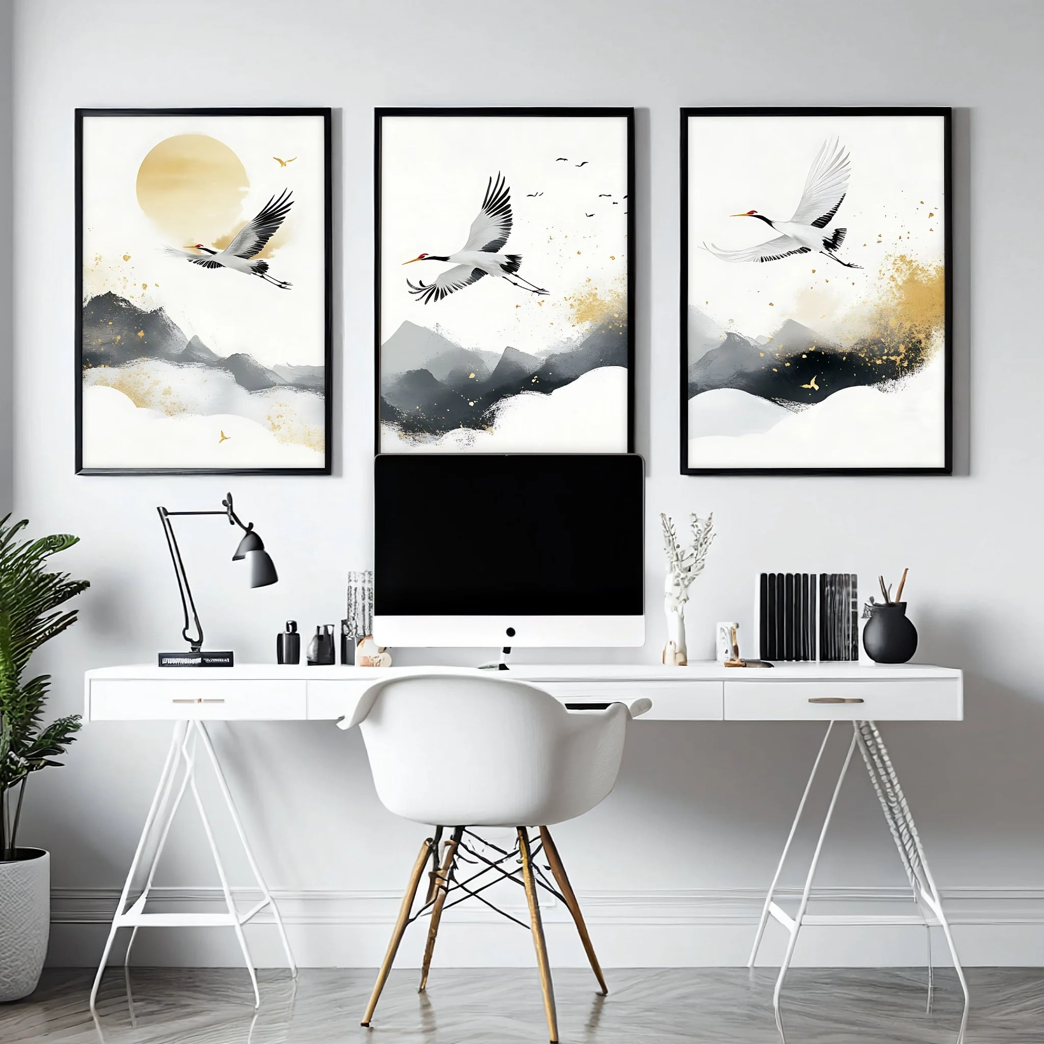 Wall Pictures Hanging | Set of 3 Asian Inspired Wall art Prints - Image 7
