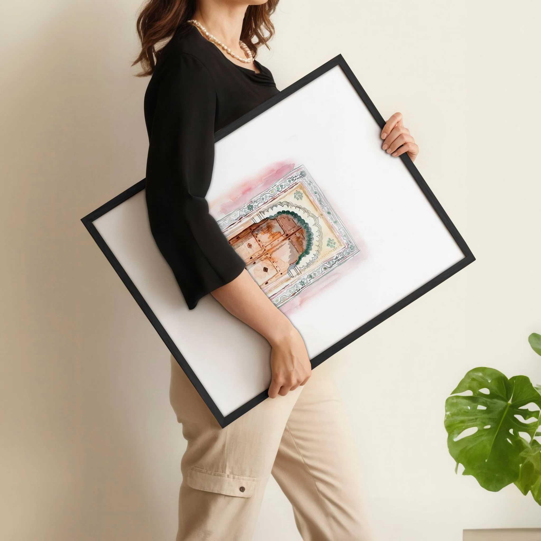 Wall Pictures In Frames | Set of 3 Moroccan Inspired Wall art Prints - Image 5