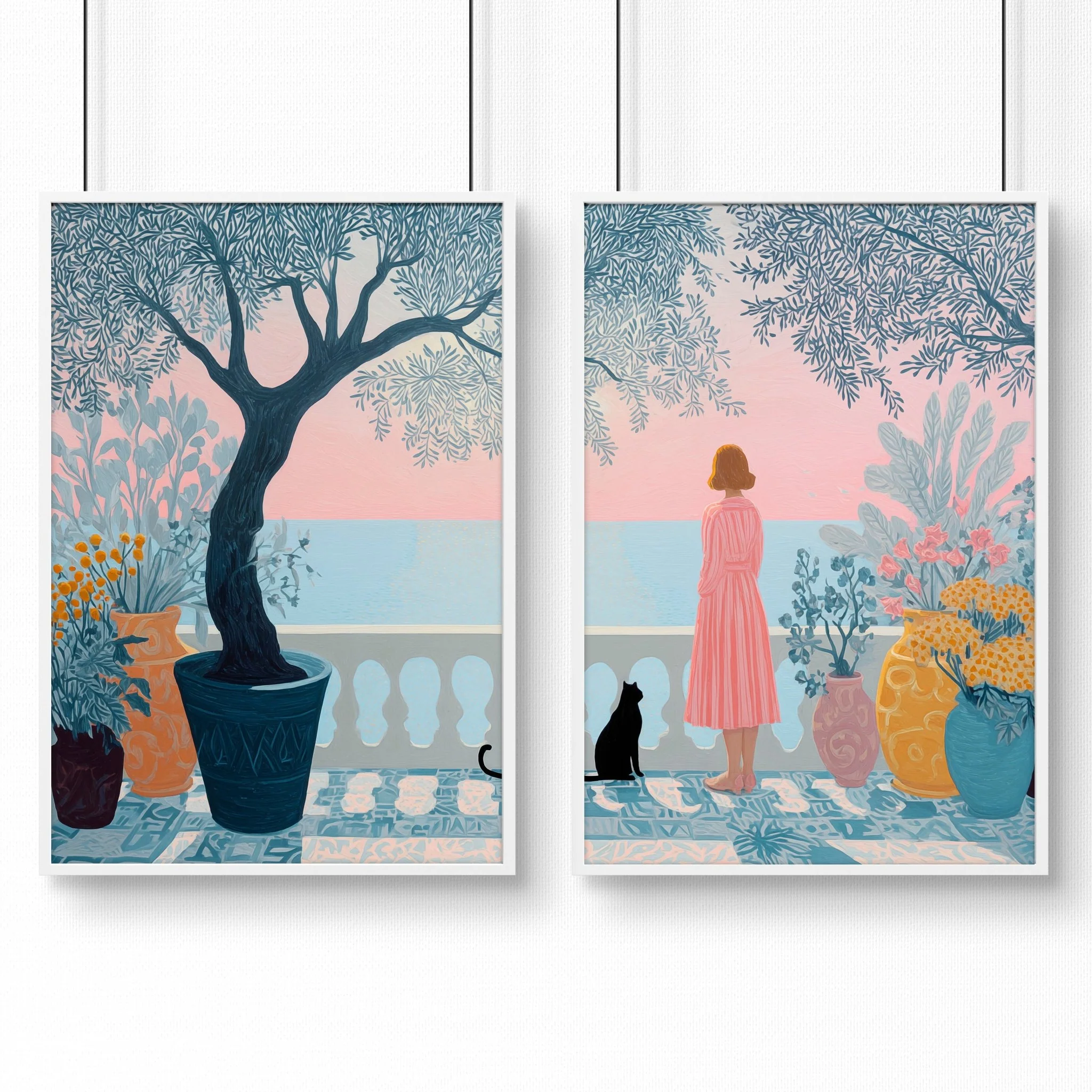 Wall Posters For Home Office | Set of 2 Italian Lifestyle Wall art Prints - Image 11