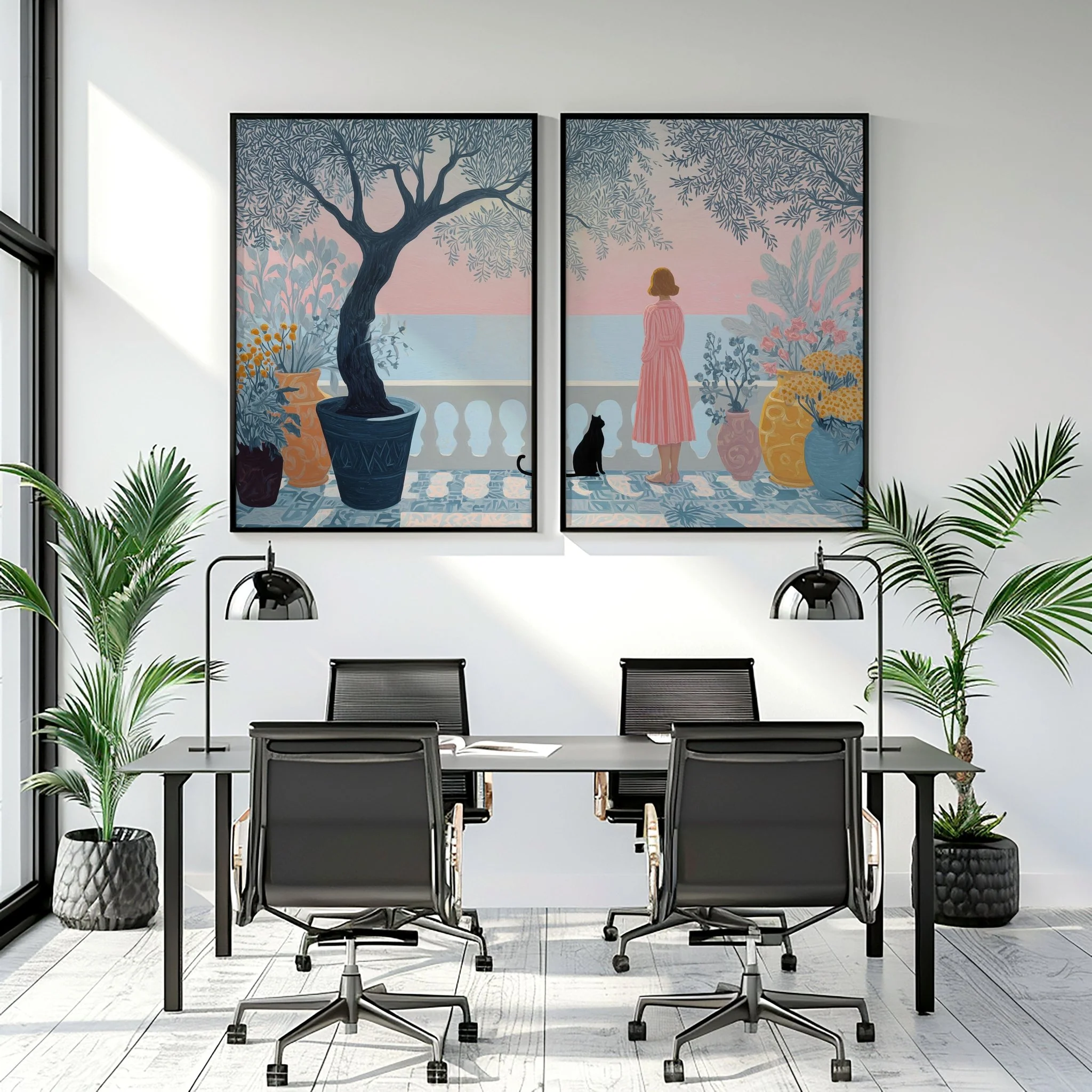 Wall Posters For Home Office | Set of 2 Italian Lifestyle Wall art Prints - Image 4