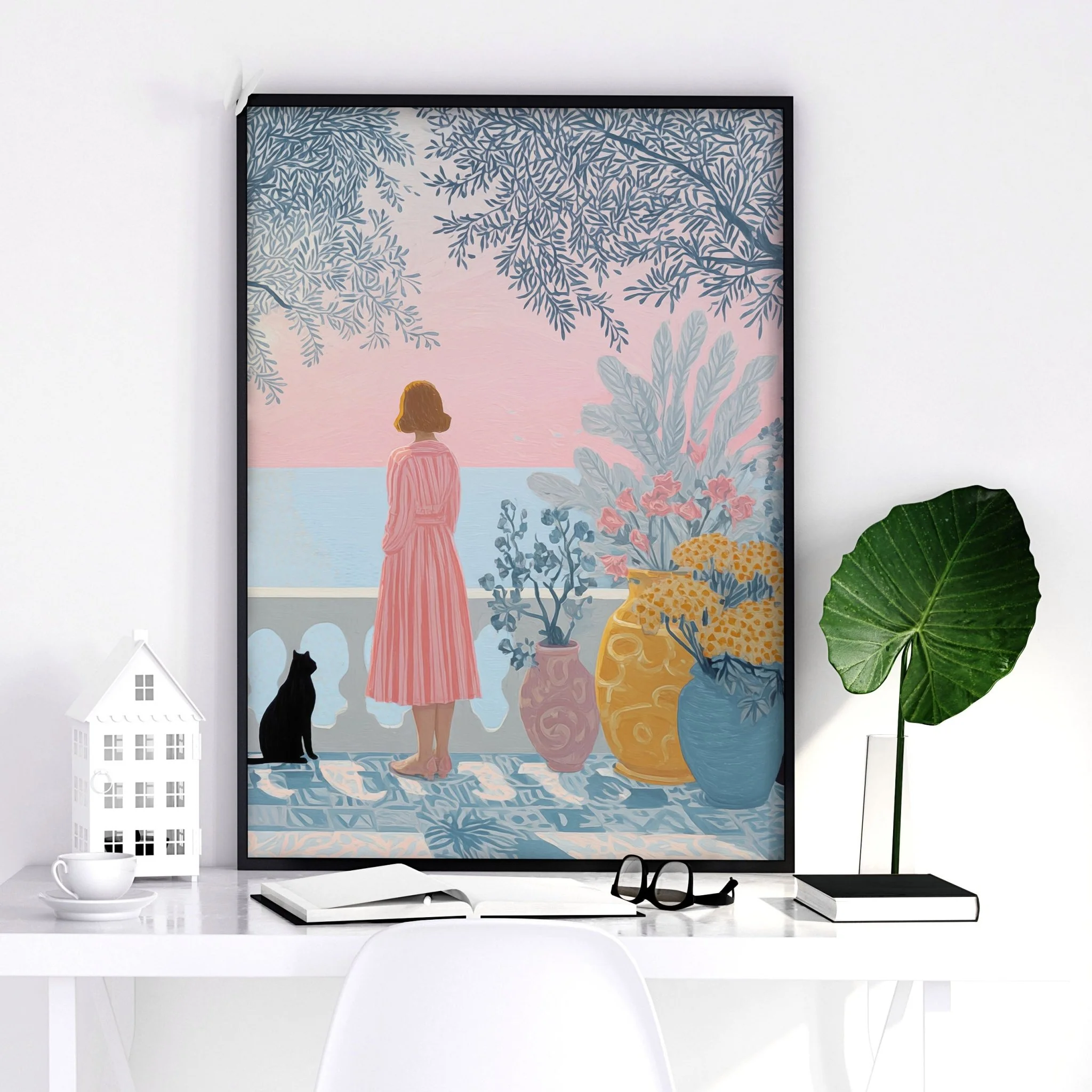 Wall Posters For Home Office | Set of 2 Italian Lifestyle Wall art Prints - Image 8