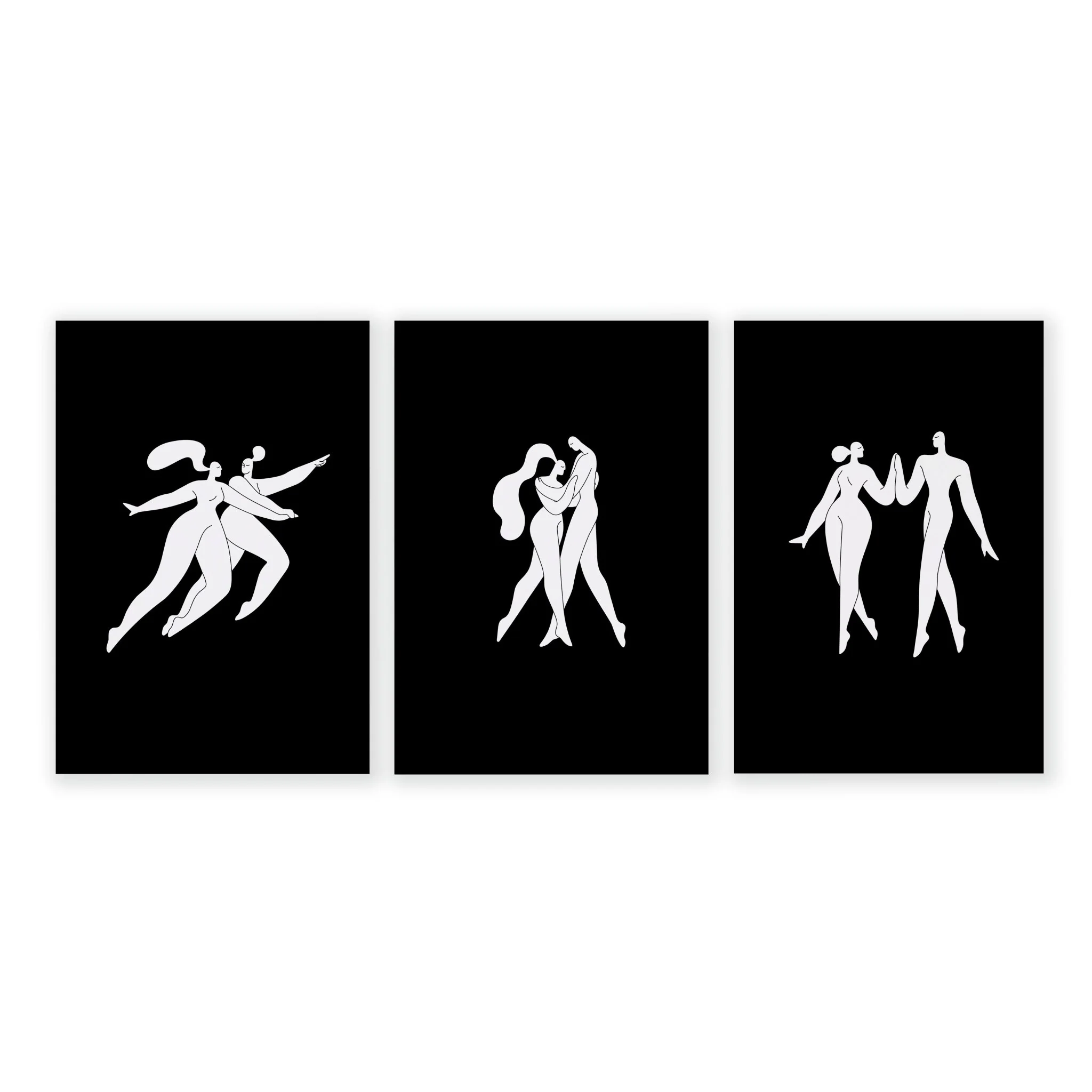 Wall Prints And Posters | Set of 3 Boho Women Wall art Prints - Image 16