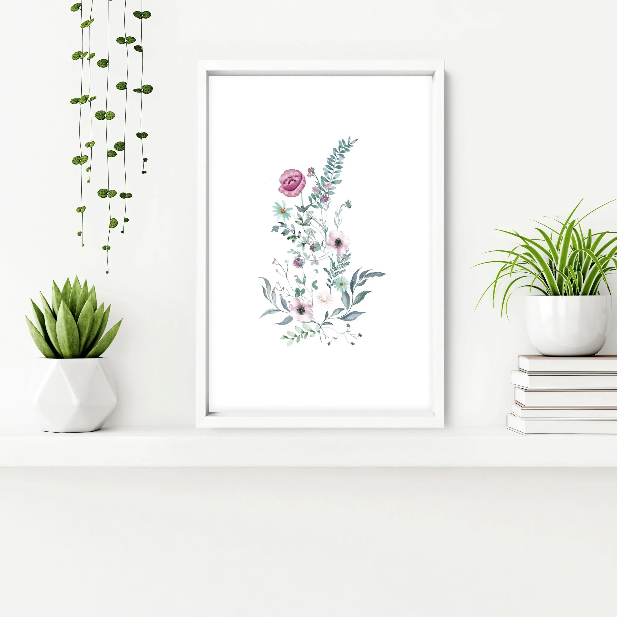 Wall prints bathroom | set of 3 Shabby Chic art prints - Image 5