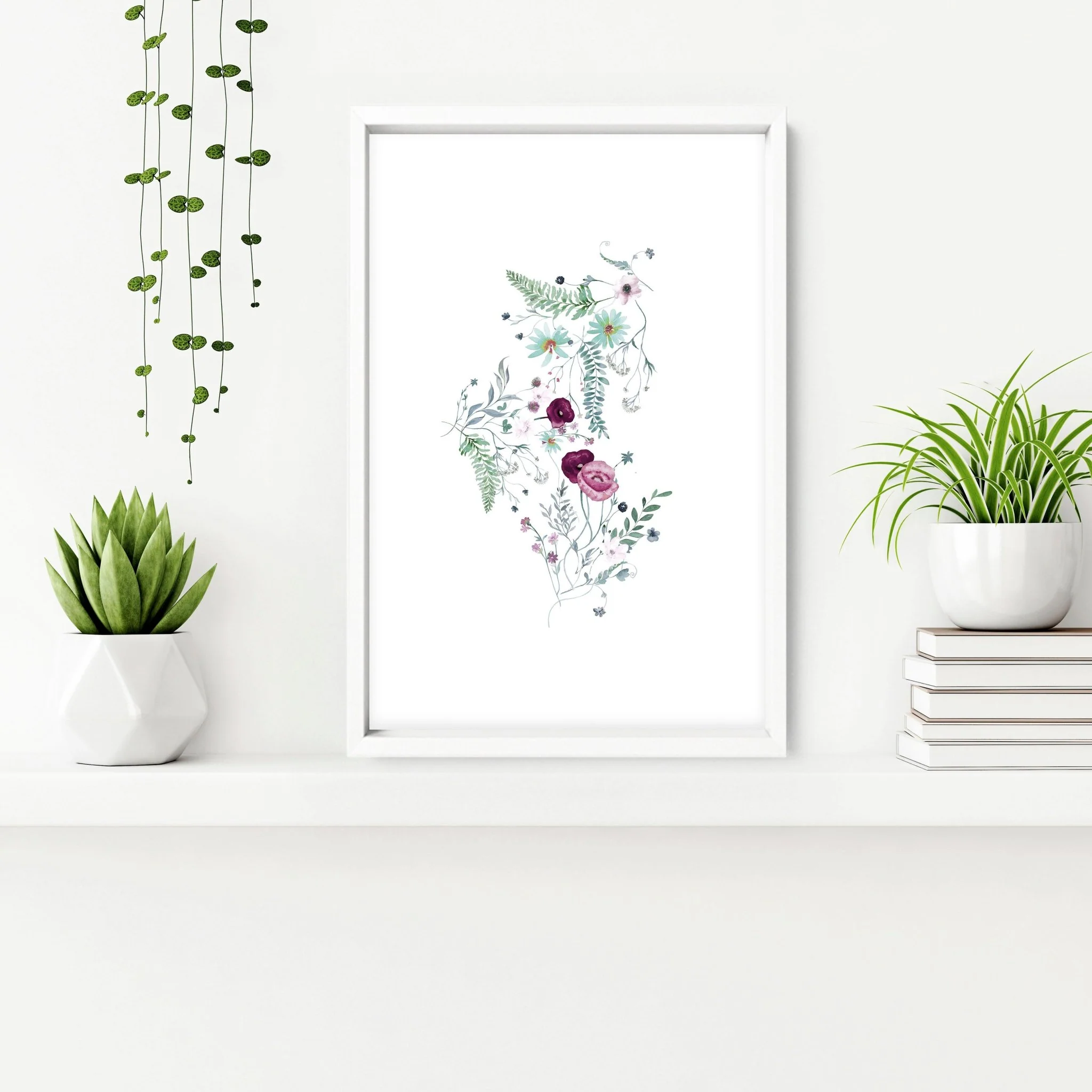 Wall prints bathroom | set of 3 Shabby Chic art prints - Image 6