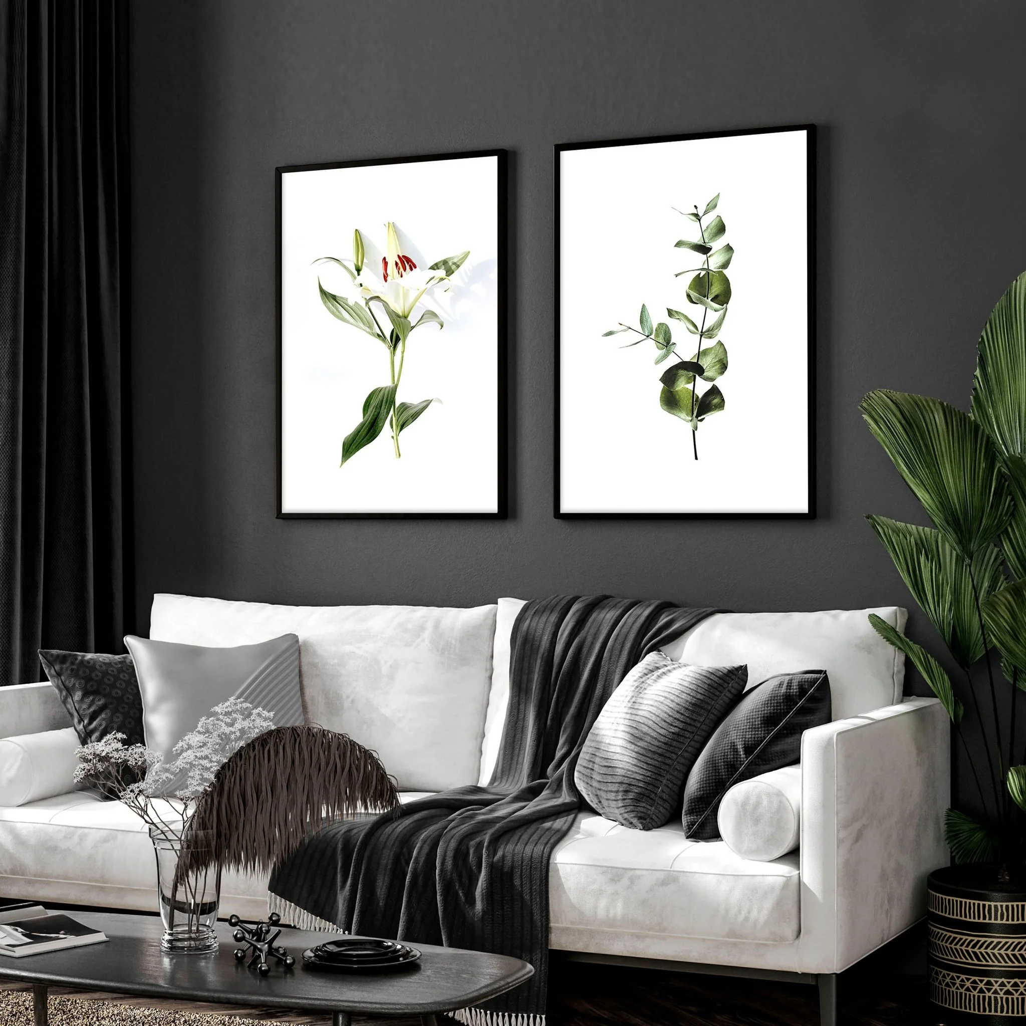 Wall prints for living room | Set of 2 Botanical wall art - Image 5