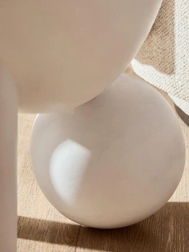 Walsa Whitewash Mango Wood Ball Detail Side Table - Image 12
