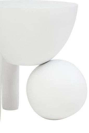 Walsa Whitewash Mango Wood Ball Detail Side Table - Image 14