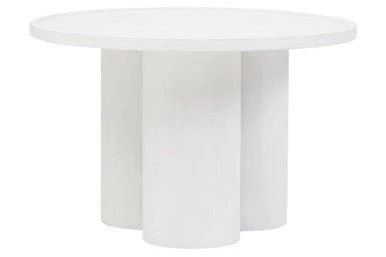 Walsa Whitewash Mango Wood Column Detail Coffee Table - Image 6