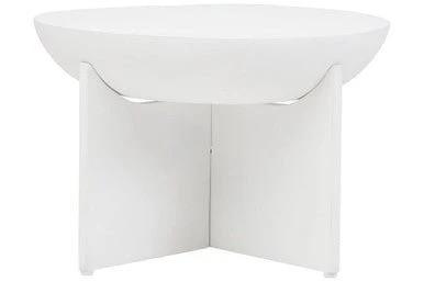 Walsa Whitewash Mango Wood Round Coffee Table - Image 7