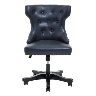 Walson Black Leather Effect Home Office Chair - Image 5