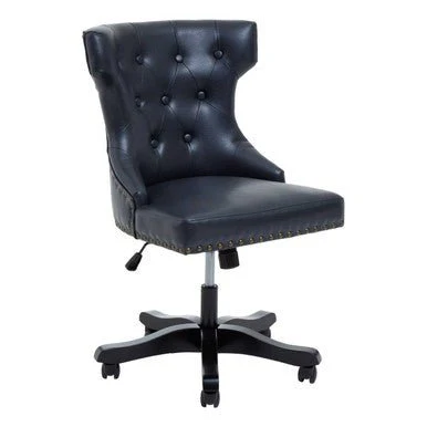 Walson Black Leather Effect Home Office Chair - Image 7