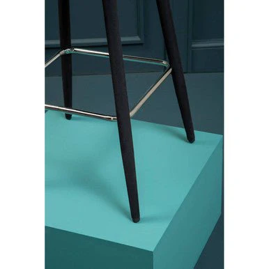 Warren Black Velvet Bar Chair - Image 7