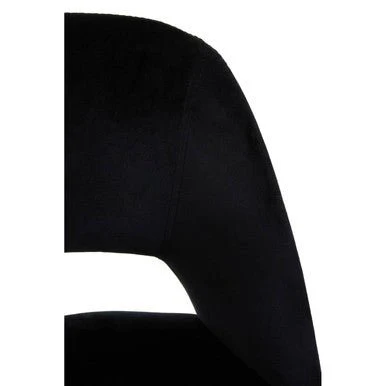 Warren Black Velvet Bar Chair - Image 9