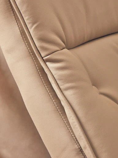Warrington Mink Leather Effect Recliner And Footstool - Image 14