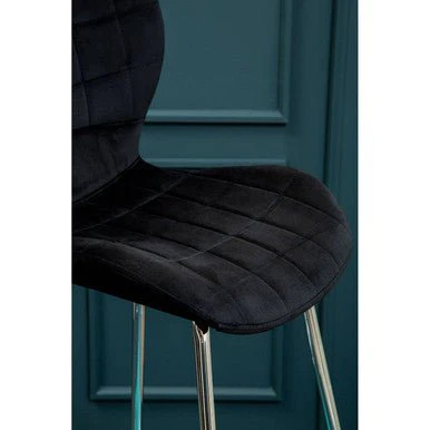Warton Black Velvet Bar Chair - Image 8