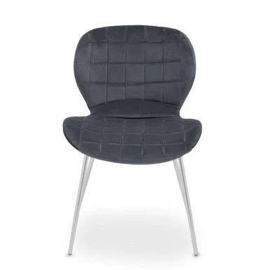 Warton Grey Velvet Dining Chair - Image 14