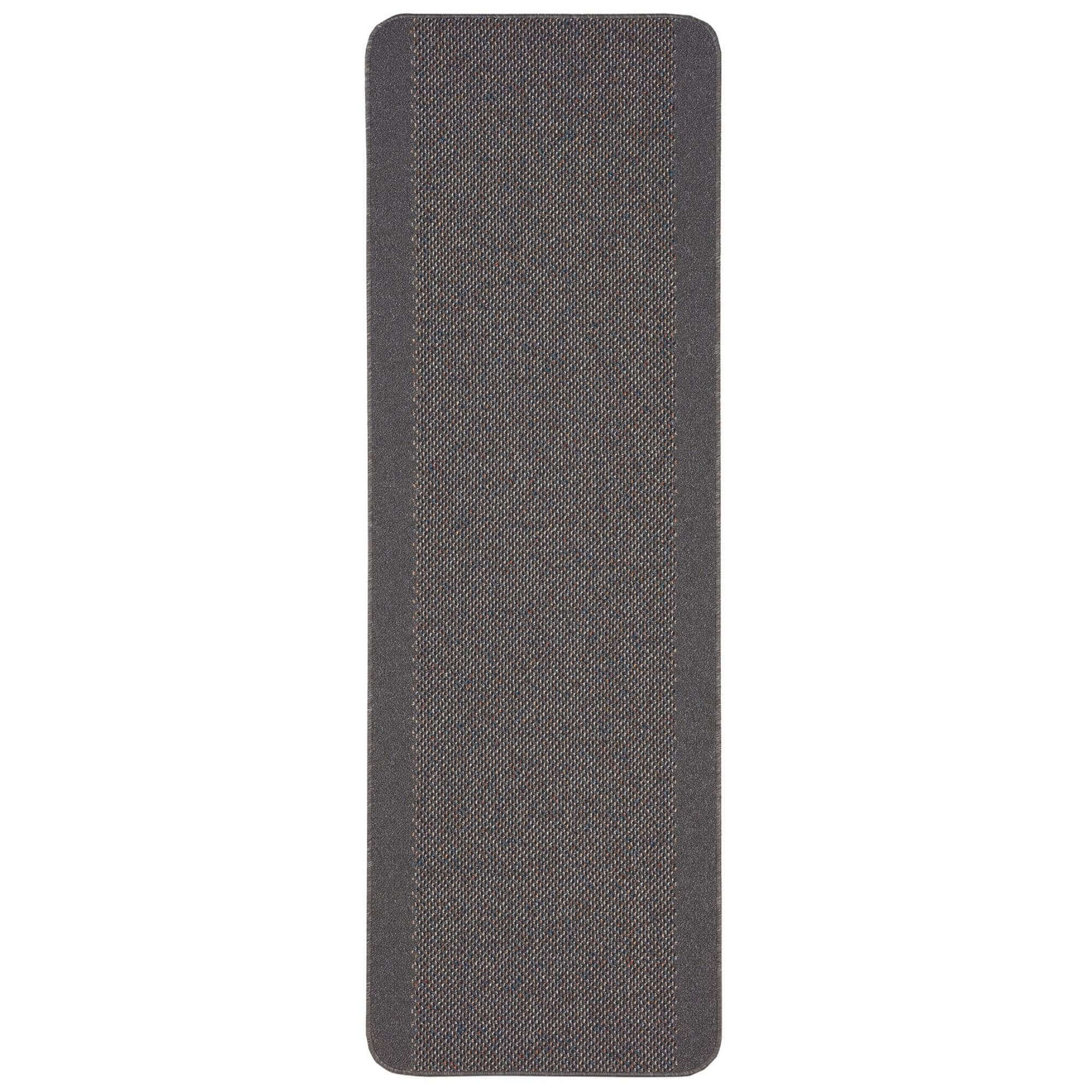Washable Bordered Dark Grey Rug | 110D - Image 5