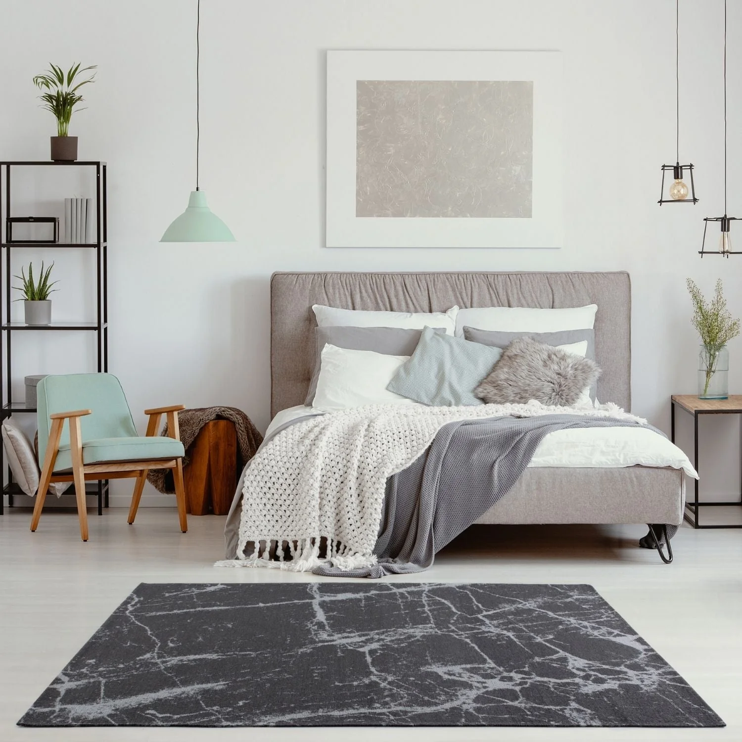 Washable Rug Carina Dark Grey | 6952D - Image 10