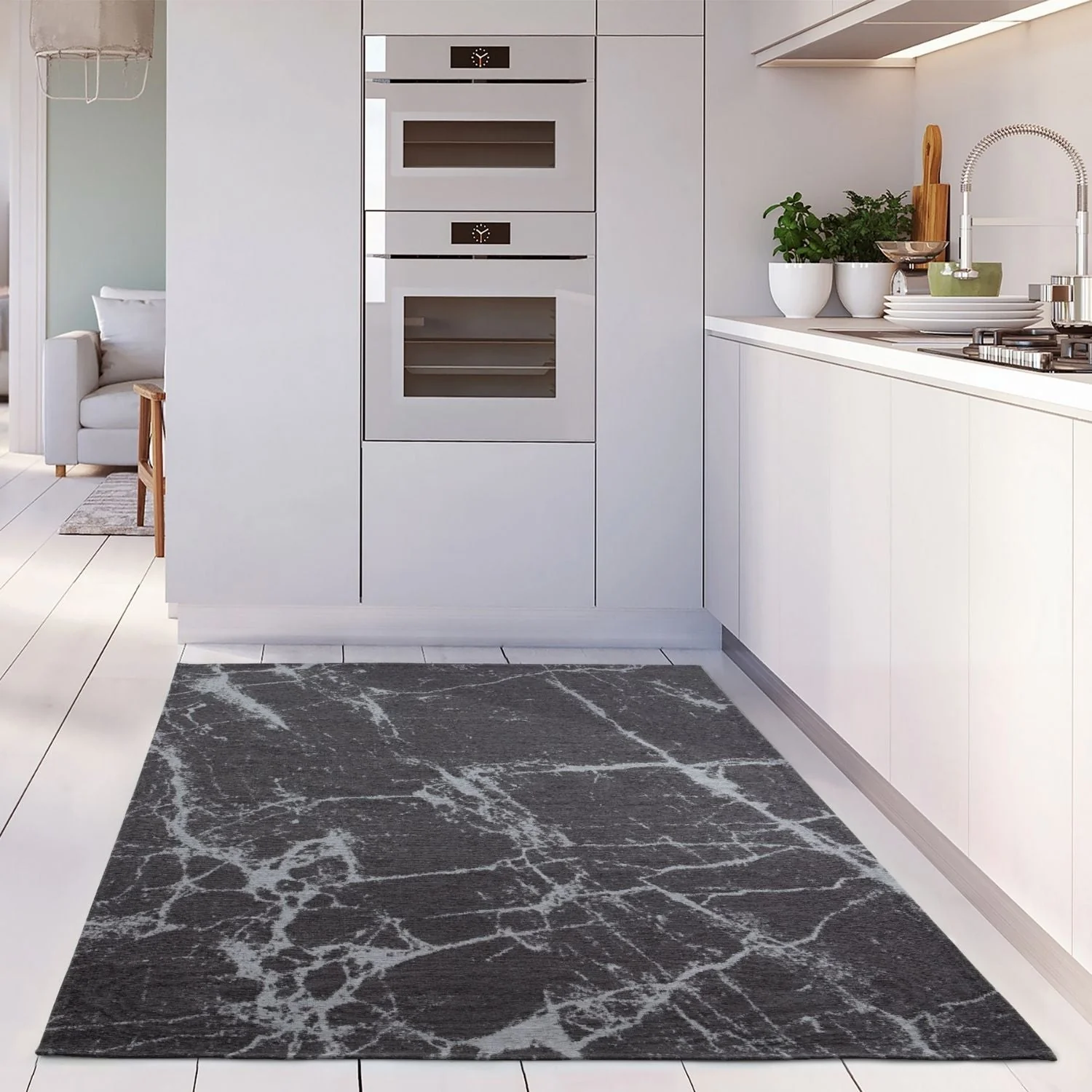 Washable Rug Carina Dark Grey | 6952D - Image 11