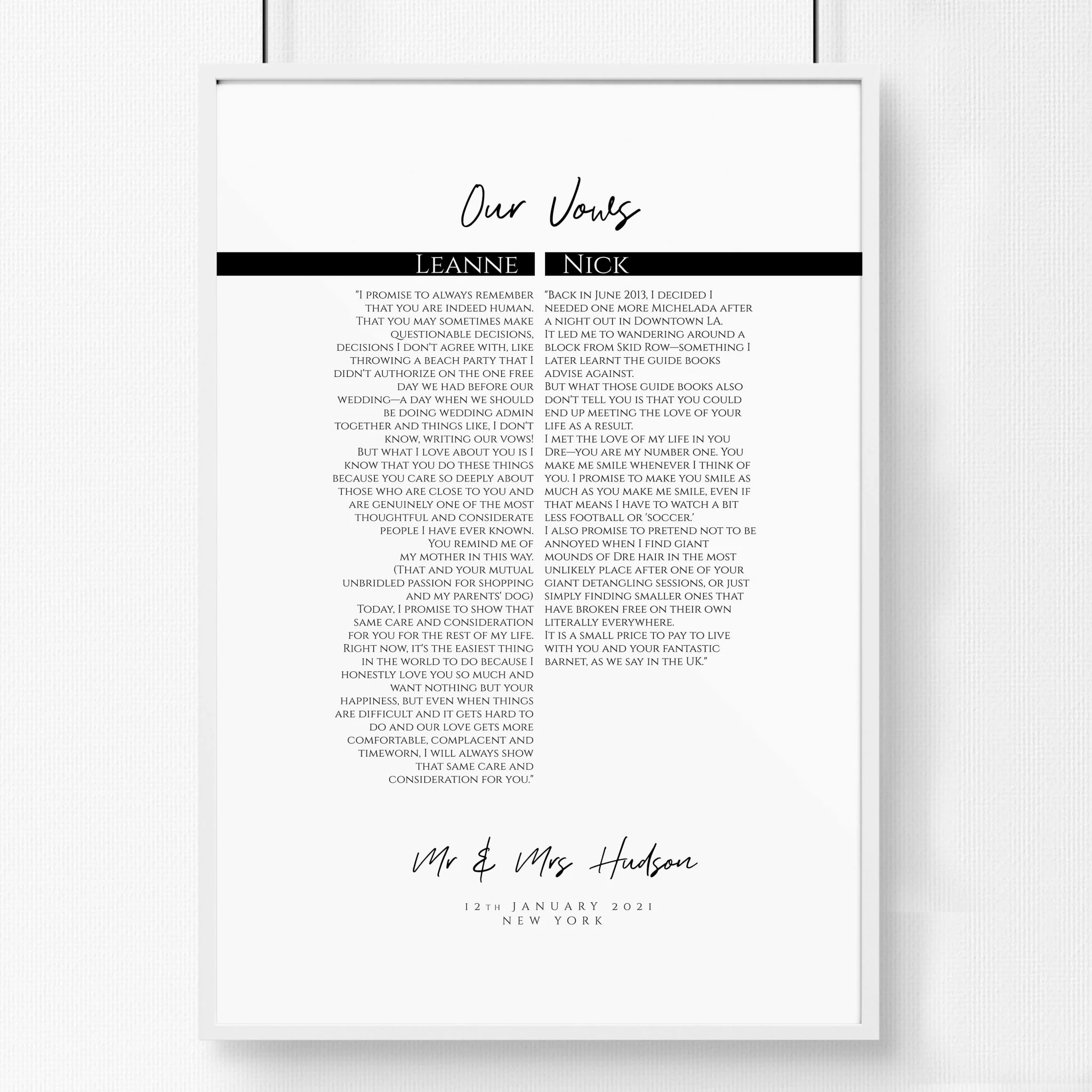 Love prints as a wedding anniversary gift wall art print - Image 8